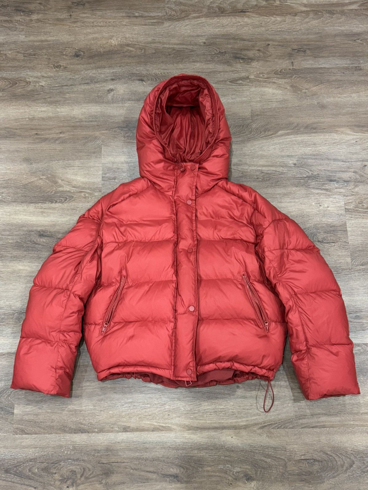 JINTING Cropped Hooded Puffer Jacket