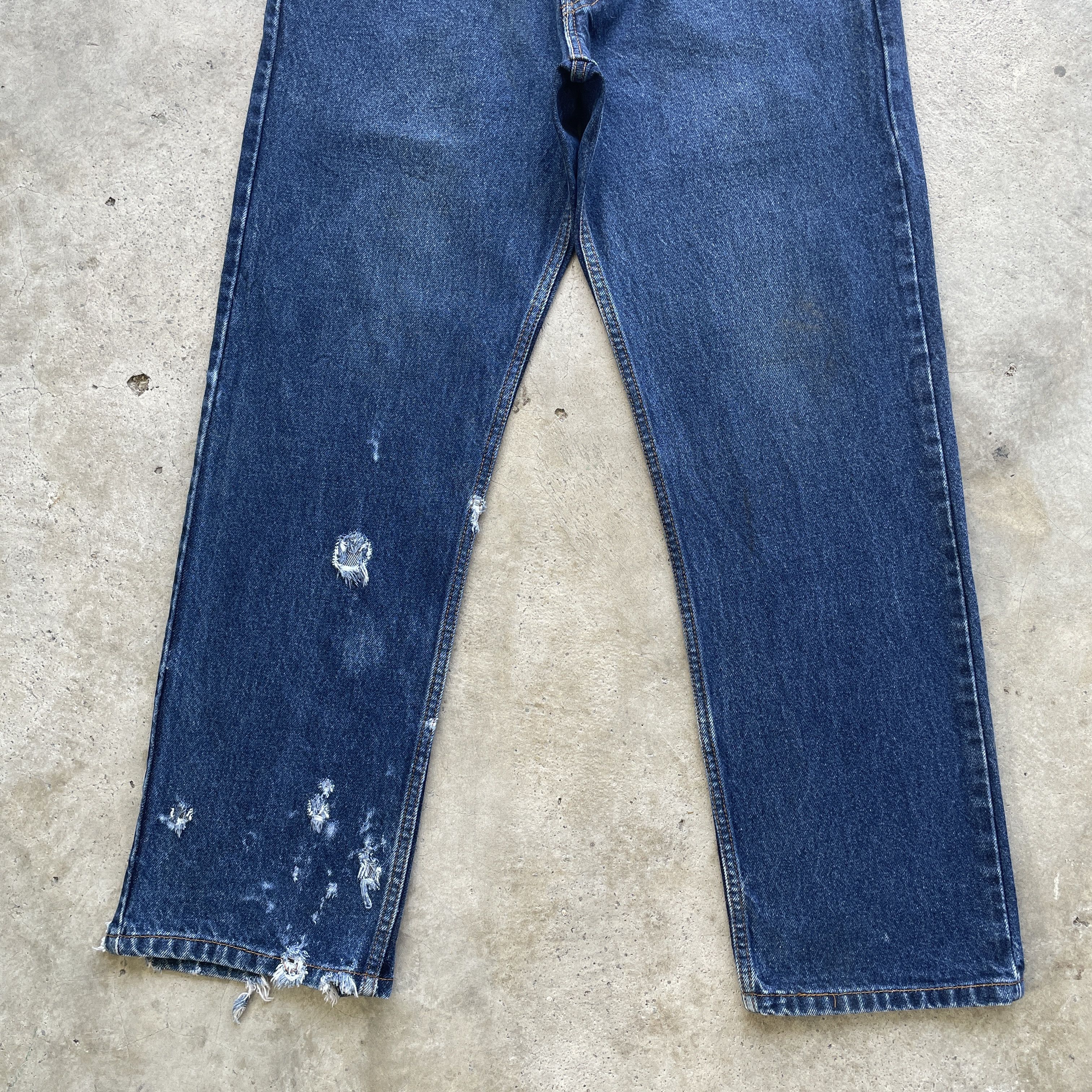 Levi's VINTAGE LEVI’S 505 JEANS PANTS DENIM THARSHED W32x29 Size US 32 / EU 48 - 4 Thumbnail
