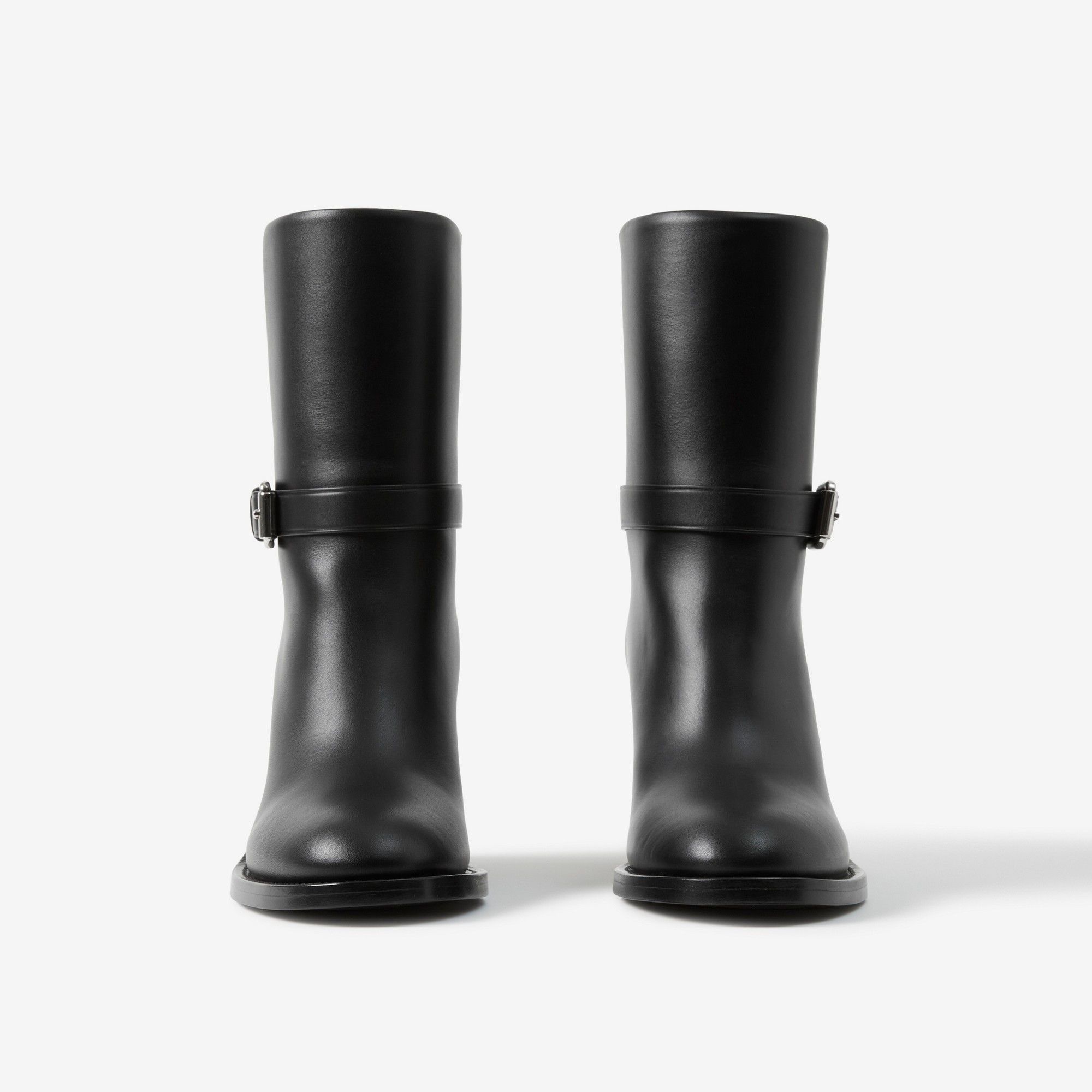Burberry o1w1db10125 Leather Ankle Boots in Black Size US 6.5 / IT 36.5 - 2 Thumbnail