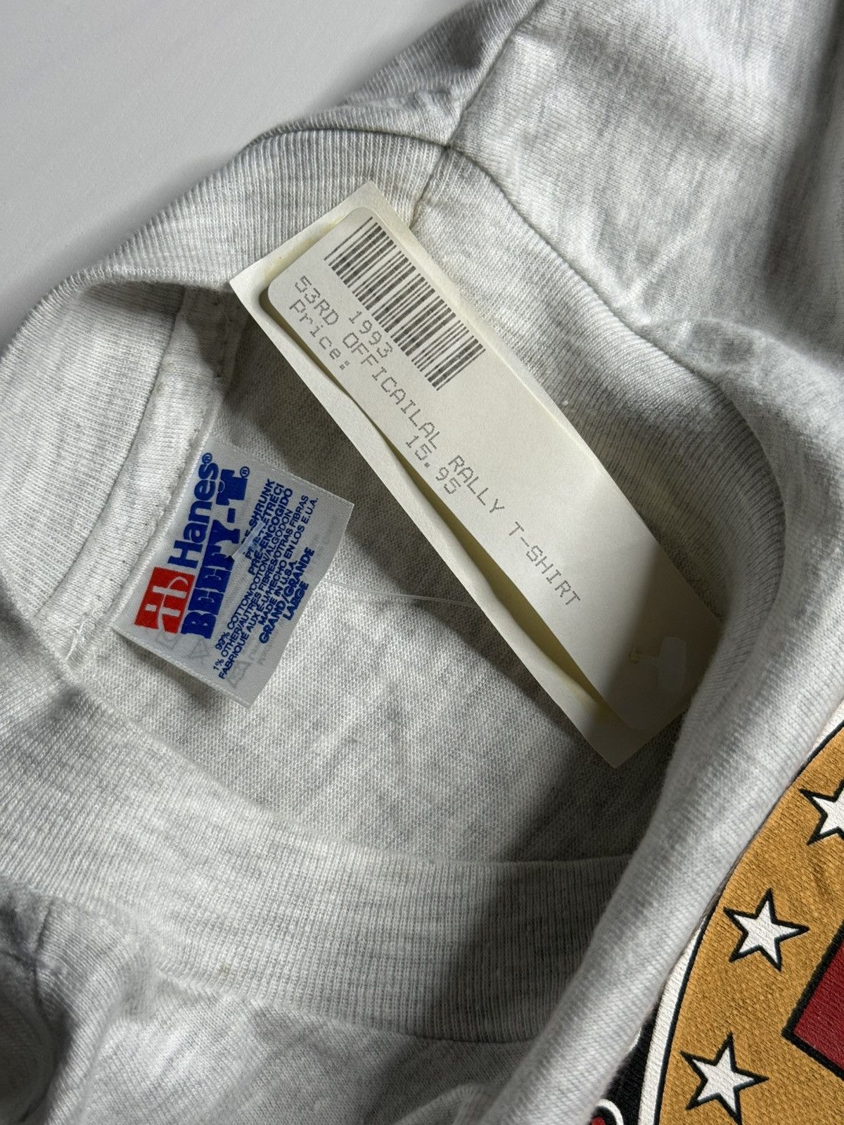 Harley Davidson VINTAGE 1993 SS Harley Davidson Tee "Grey" [L] DEADSTOCK Size US L / EU 52-54 / 3 - 4 Thumbnail