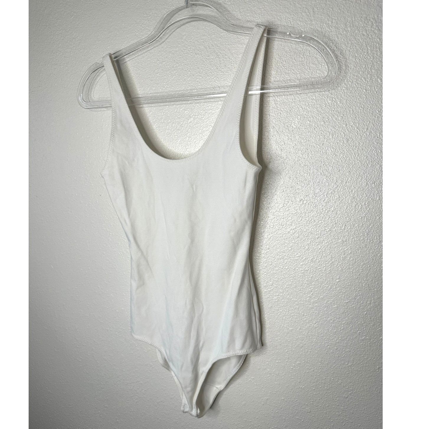 Other Wilfred Free White UNeck Bodysuit XS Minimalist Thin Stretch Size XS / US 0-2 / IT 36-38 - 2 Thumbnail