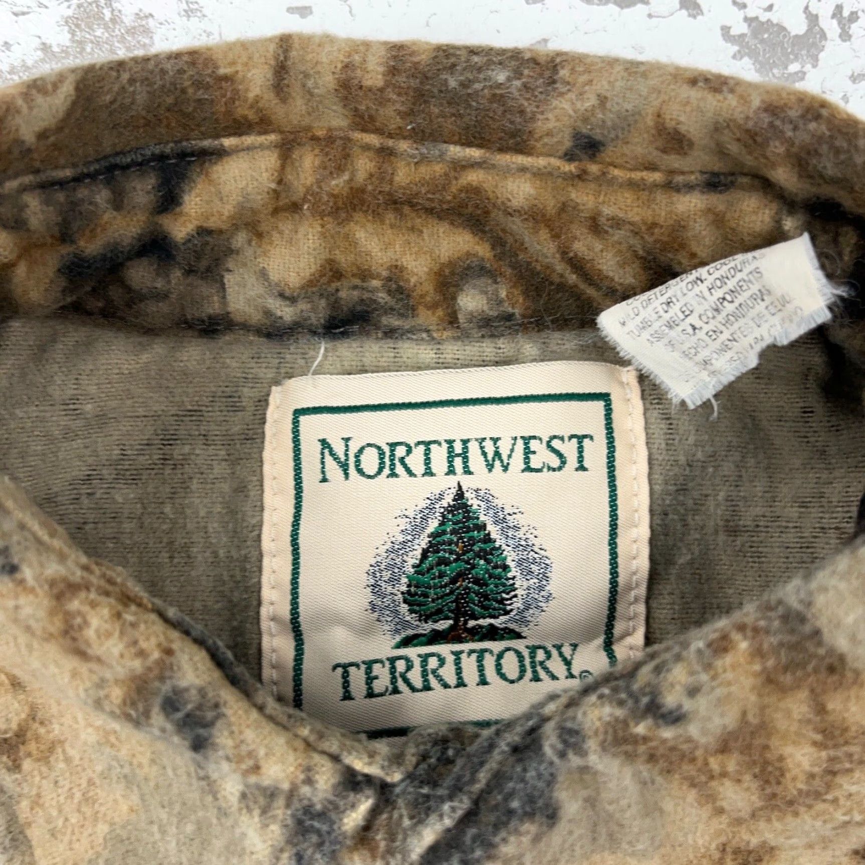 CLOT VINTAGE Northwest Territory Shirt Men Medium Camo Flannel Cotton Button-Up Crewneck? Size US M / EU 48-50 / 2 - 6 Thumbnail