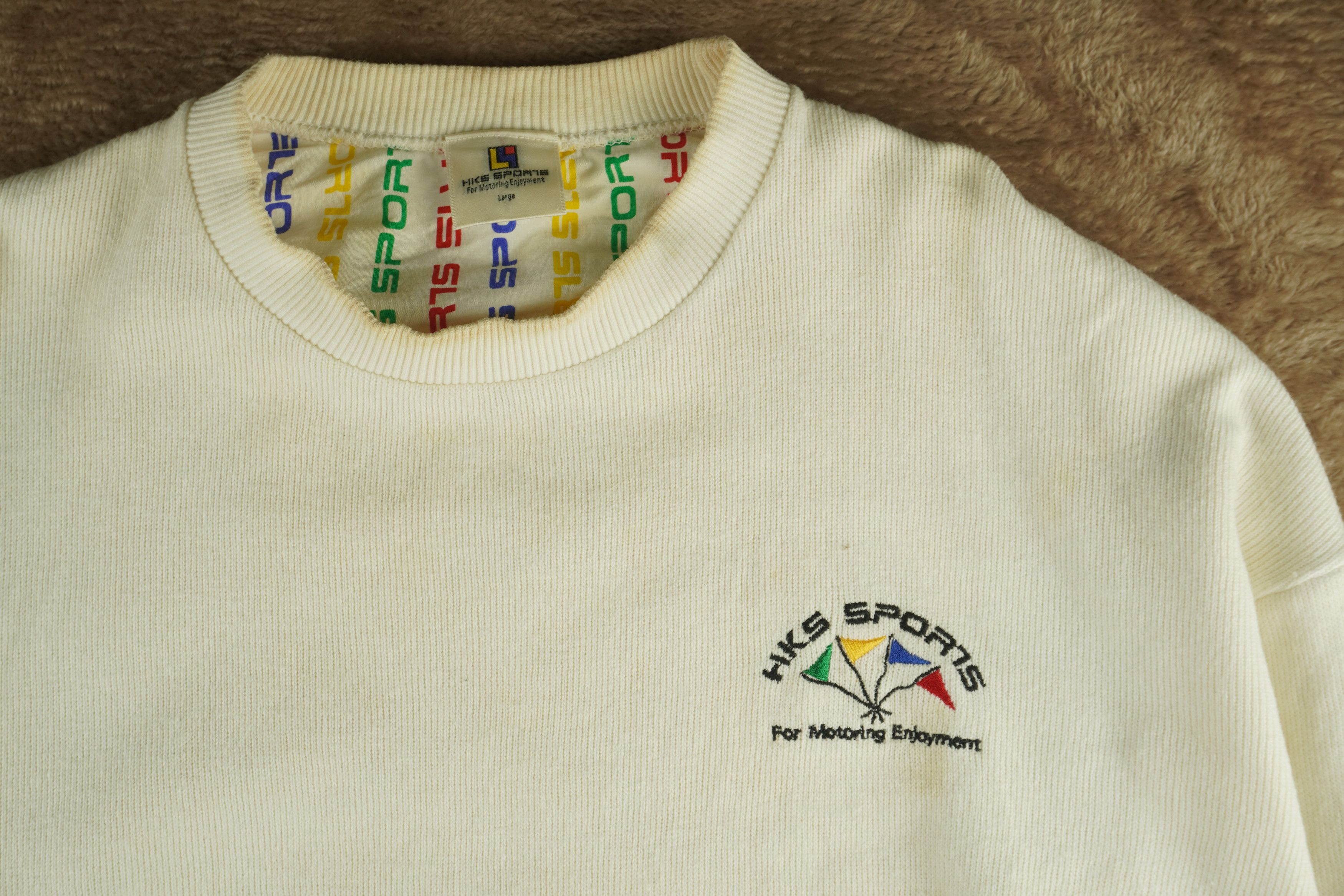 Vintage Vtg 90s HKS Sports For Motoring Enjoyment Crew Sweatshirt Size US M / EU 48-50 / 2 - 1 Thumbnail