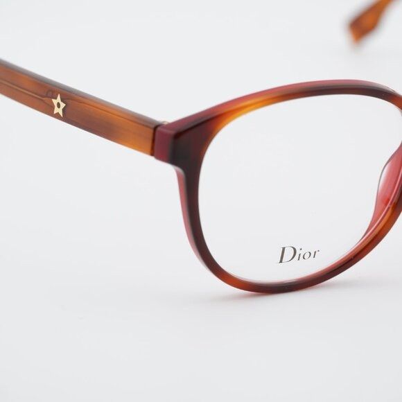 Dior Dior DIORETOILE1 065T 00 Eyeglasses Havana 53mm Square Frame Size ONE SIZE - 8 Thumbnail