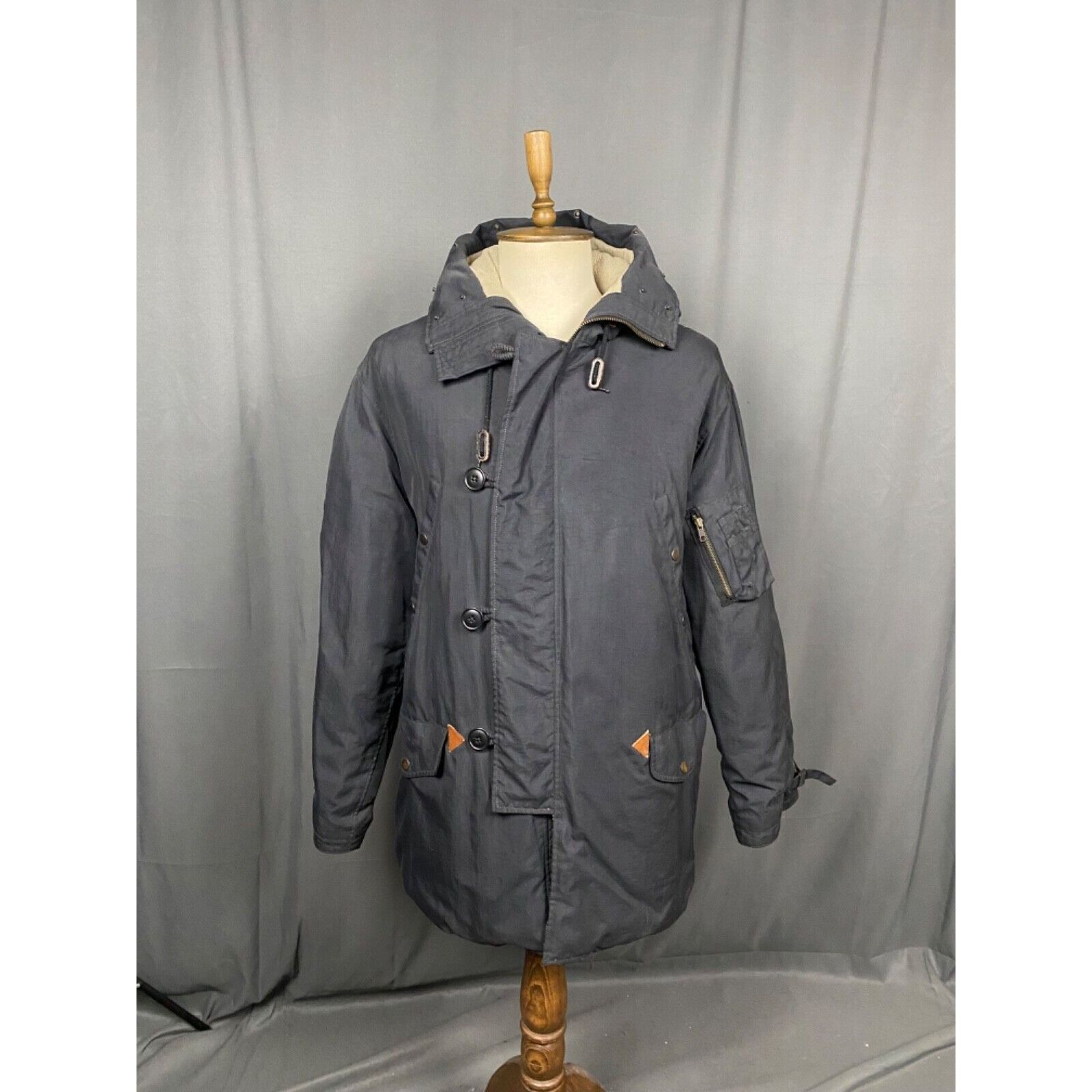 Polo Ralph Lauren Polo Ralph Lauren VTG Men's Blue Nylon Winter Insulated N-3B Size US L / EU 52-54 / 3 - 1 Thumbnail