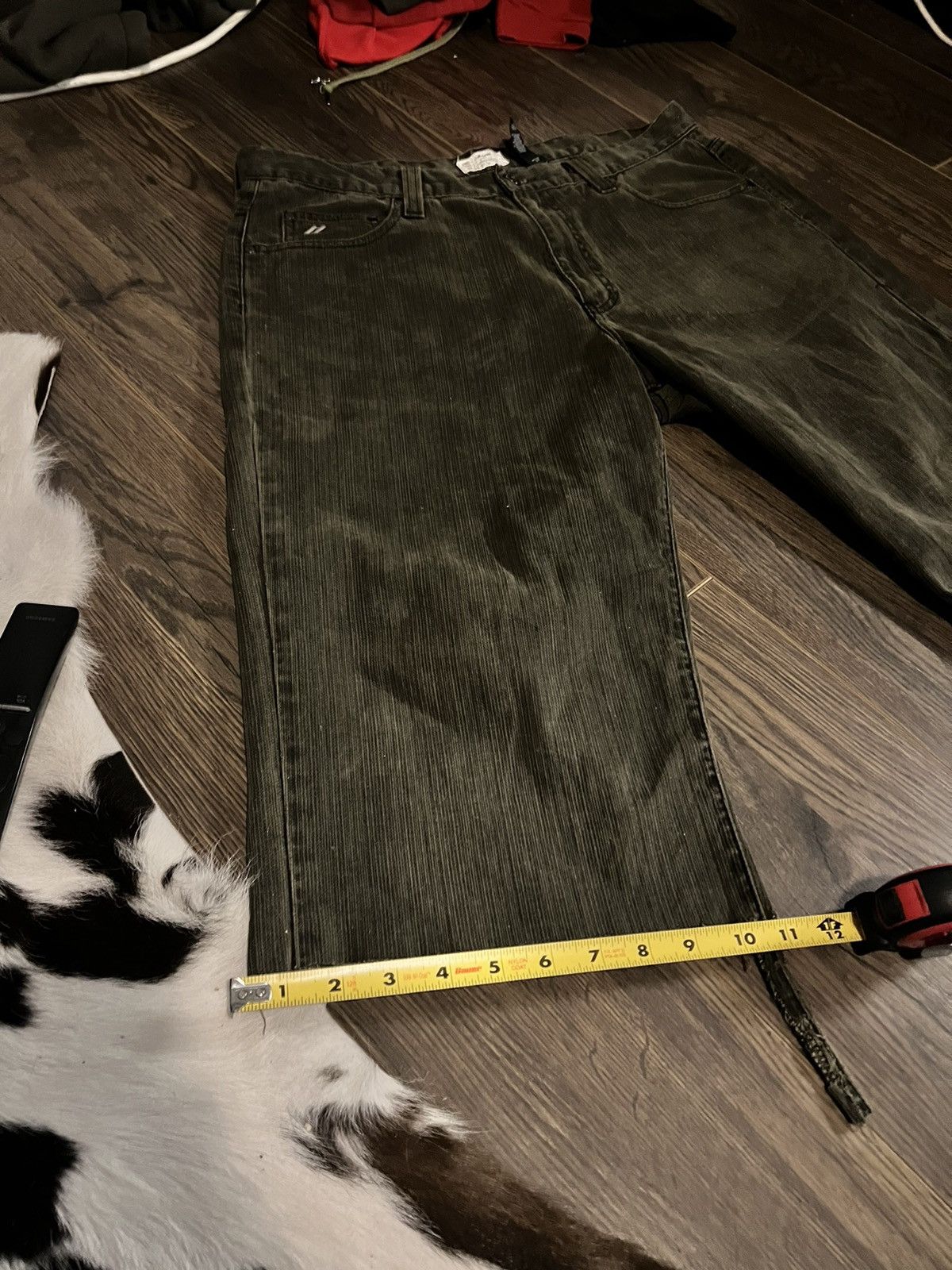 Other Two Seven University 555 Tiger Stripe Black Jean Shorts 🐅🐯 Size US 36 / EU 52 - 5 Thumbnail
