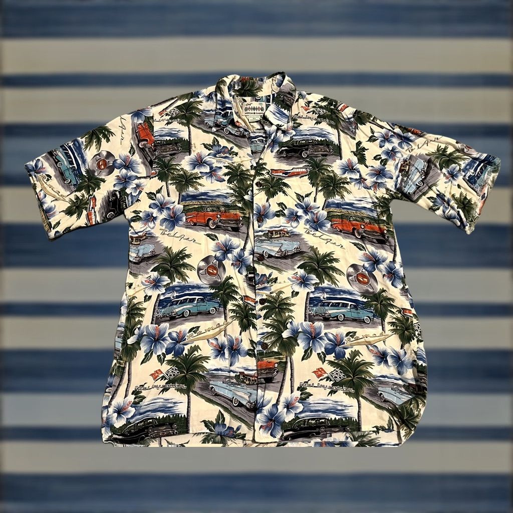 Reyn Spooner Reyn Spooner American Classics Cars Hawaiian Shirt Chevy Bel Air Nomad Medium Size US M / EU 48-50 / 2 - 1 Thumbnail