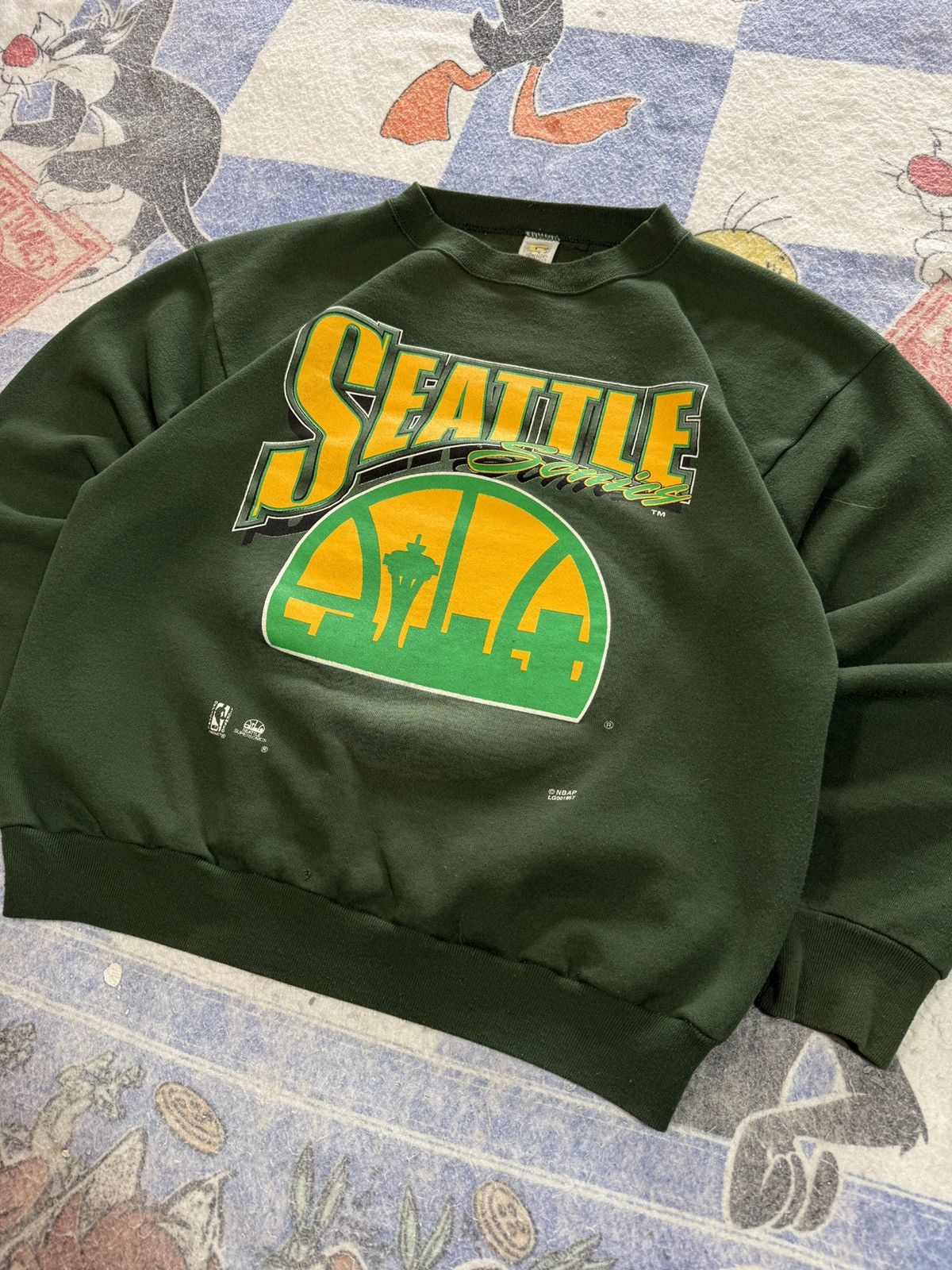 NBA Vintage Seattle super sonics crewneck sweatshirt Size US XL / EU 56 / 4 - 2 Thumbnail