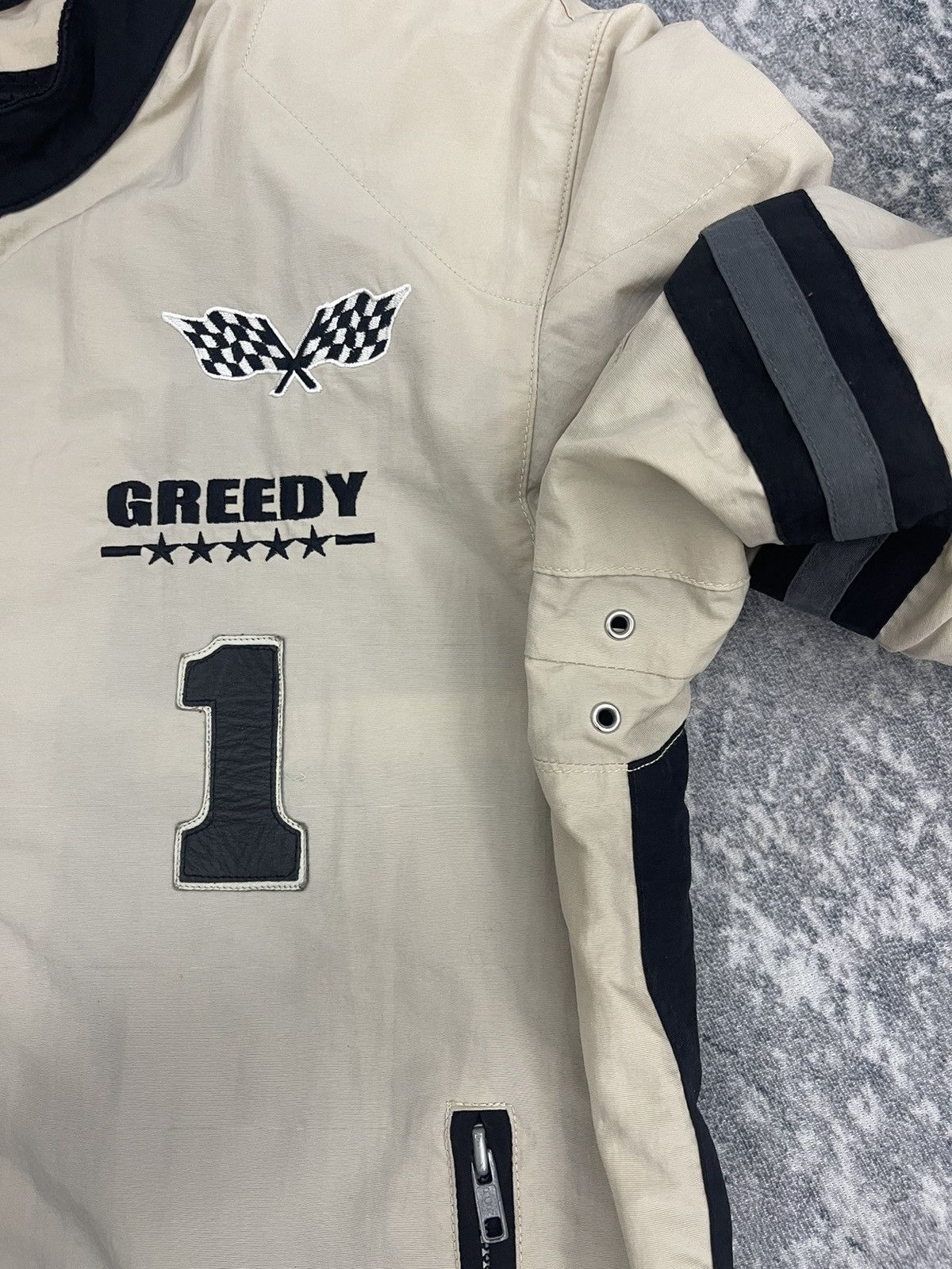 Greedy Genius Vintage Greedy S.K.Y. Inc Motorcycle Racing Jacket Size US L / EU 52-54 / 3 - 6 Thumbnail