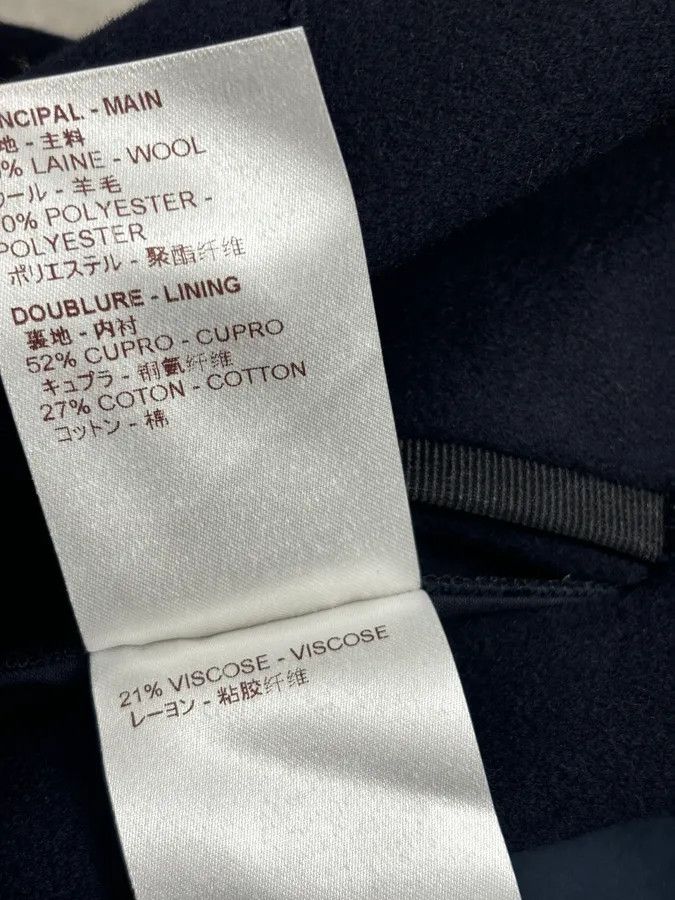 Louis Vuitton Louis Vuitton Navy Wool Double-Breasted Coat Size US M / EU 48-50 / 2 - 13 Thumbnail