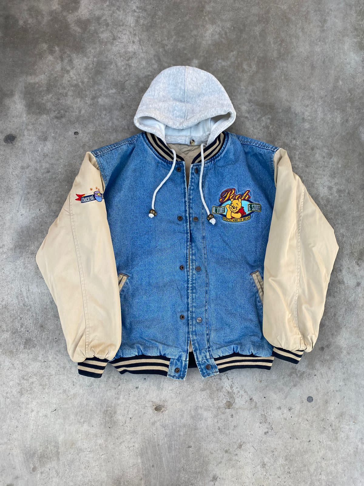 Winnie the pooh vintage varsity outlet jacket