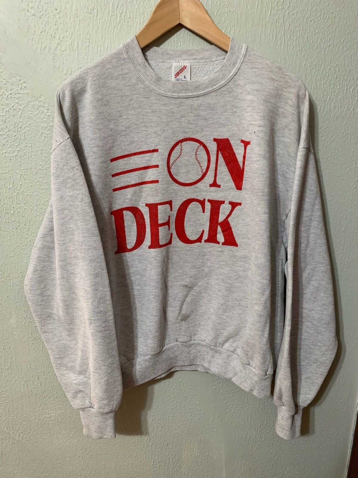 Vintage Vintage Crewneck On Deck Baseball Vintage Sweatshirt Size US L / EU 52-54 / 3 - 1 Thumbnail