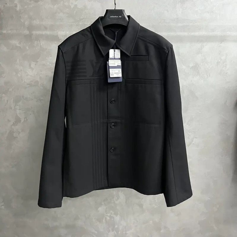 Louis Vuitton Black Men's Long Sleeve Shirt 0089