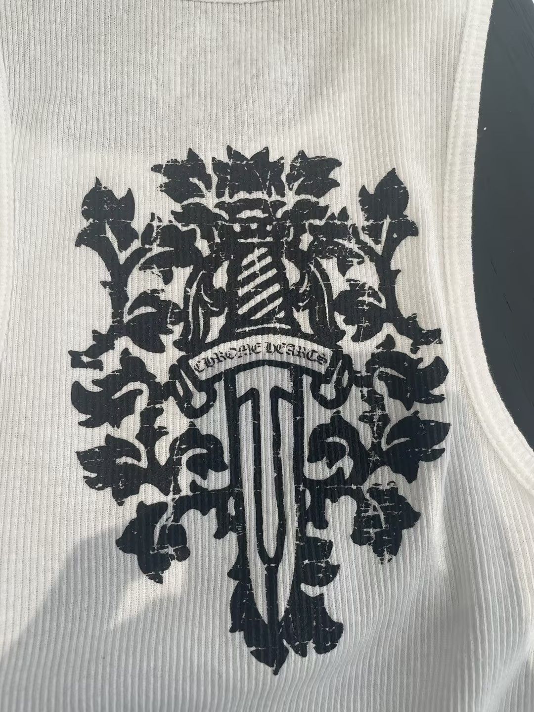 Chrome Hearts Chrome Hearts White Dagger Logo Tank Top Size 27" / US 4 / IT 40 - 5 Thumbnail
