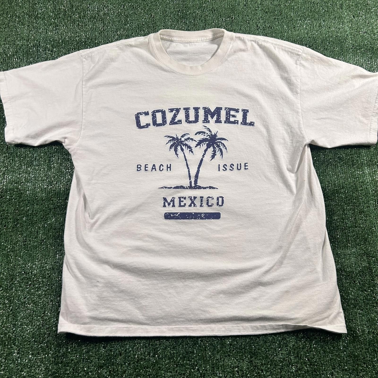 Other White Cozumel Mexico Graphic T-Shirt. Fits like large Size US L / EU 52-54 / 3 - 1 Thumbnail