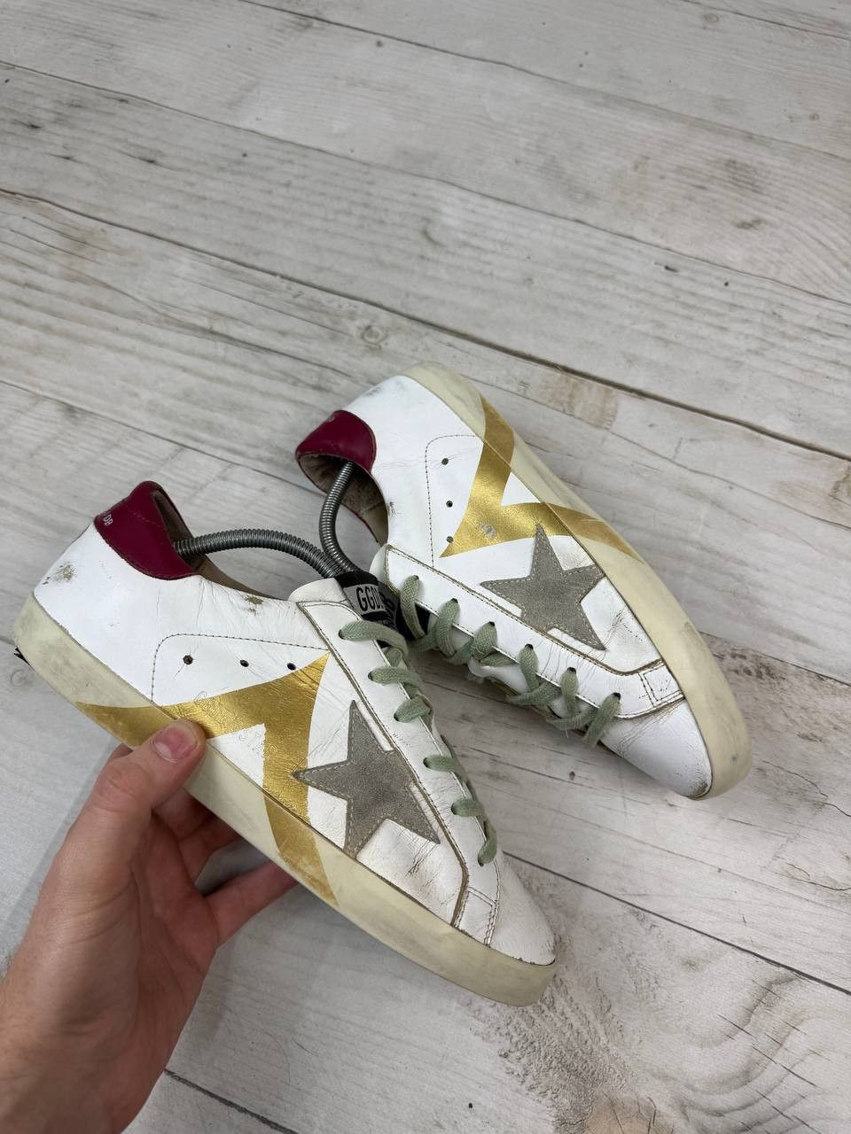 Golden Goose Golden Goose Superstar Leather Sneakers White Size US 8 / IT 38 - 1 Thumbnail