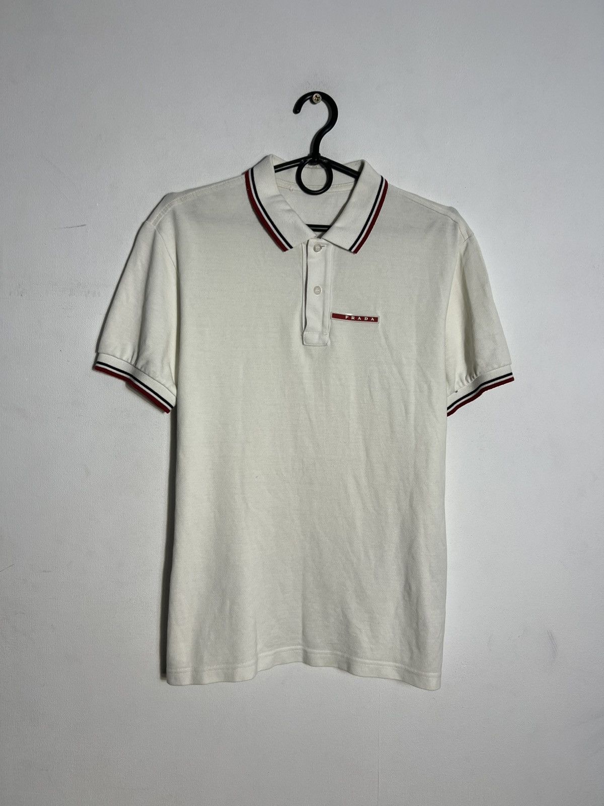 Prada Prada Polo T Shirt Red Tab Designer Size US M / EU 48-50 / 2 - 1 Thumbnail