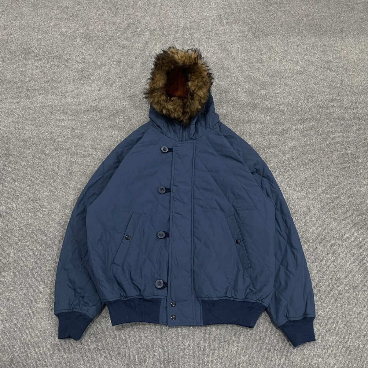 Japanese Brand Vintage Global News N-2B Style Fur Hood Jacket i6w9 Size US M / EU 48-50 / 2 - 1 Thumbnail