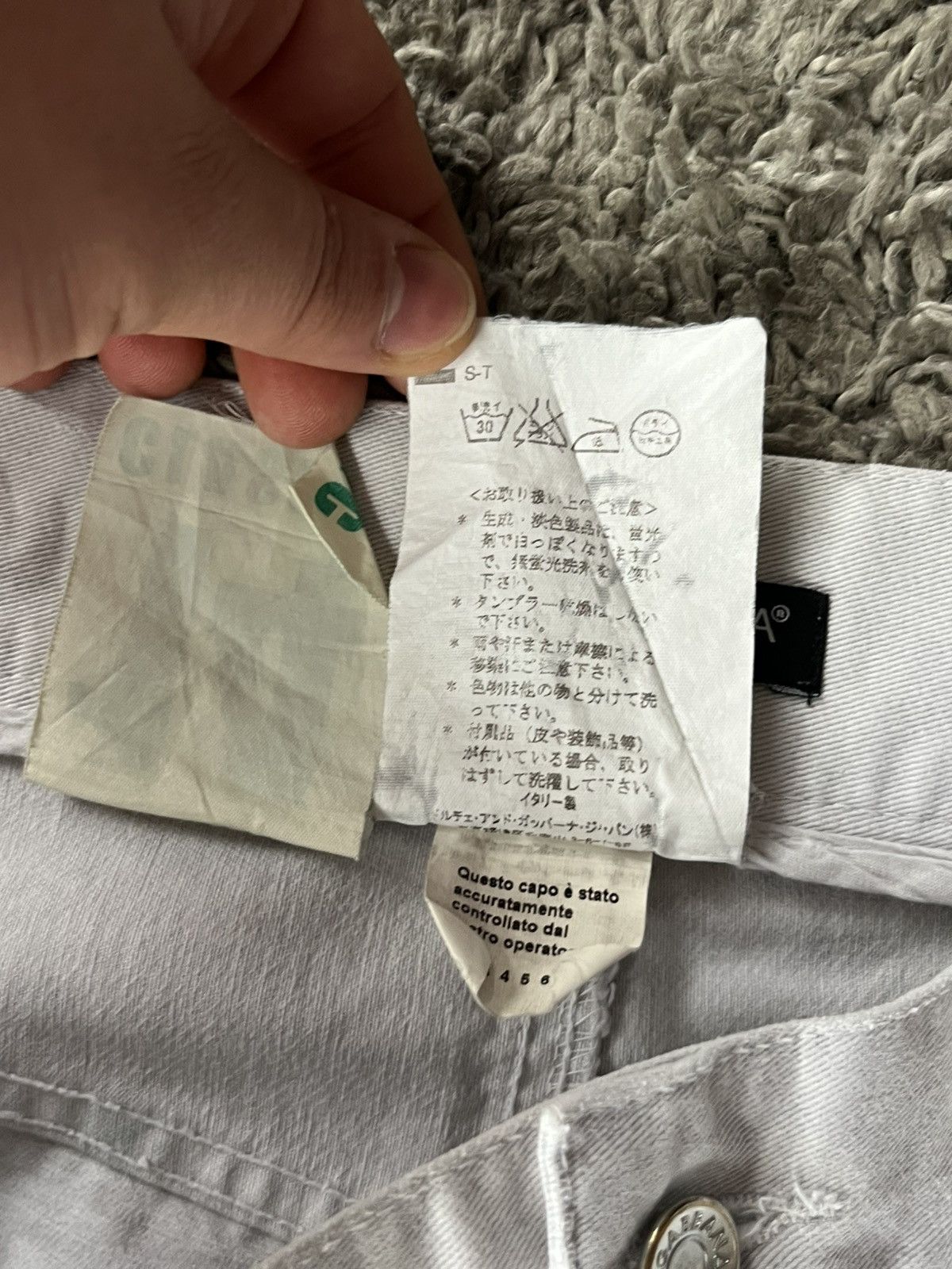 Dolce & Gabbana Vintage Pants Dolce&Gabbana White Avant Gard Luxury Size US 35 - 10 Thumbnail