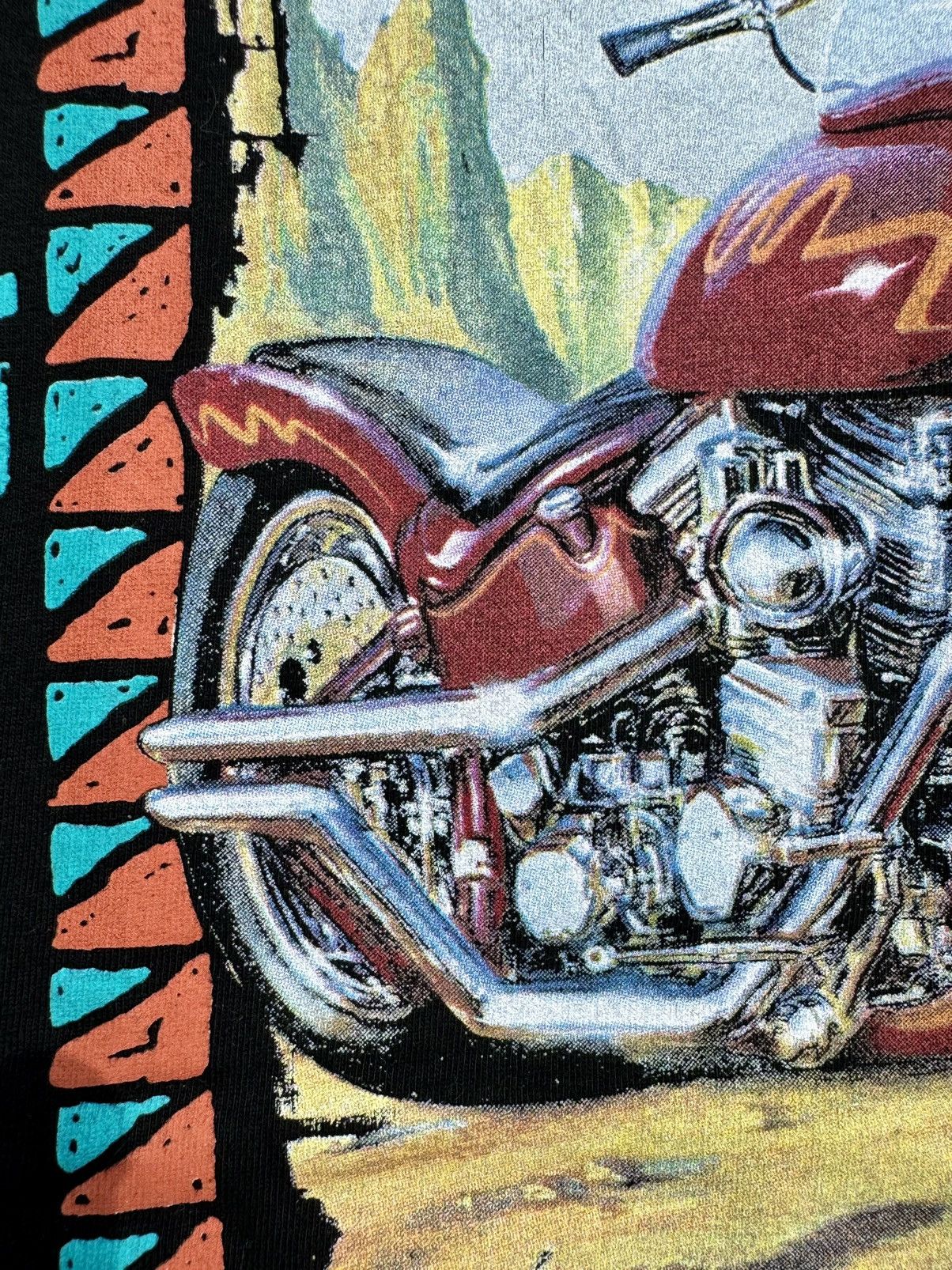 Harley Davidson × Vintage 1994 Predator Motorcycle Vintage 90’s Harley Biker T-Shirt Size US XL / EU 56 / 4 - 3 Thumbnail