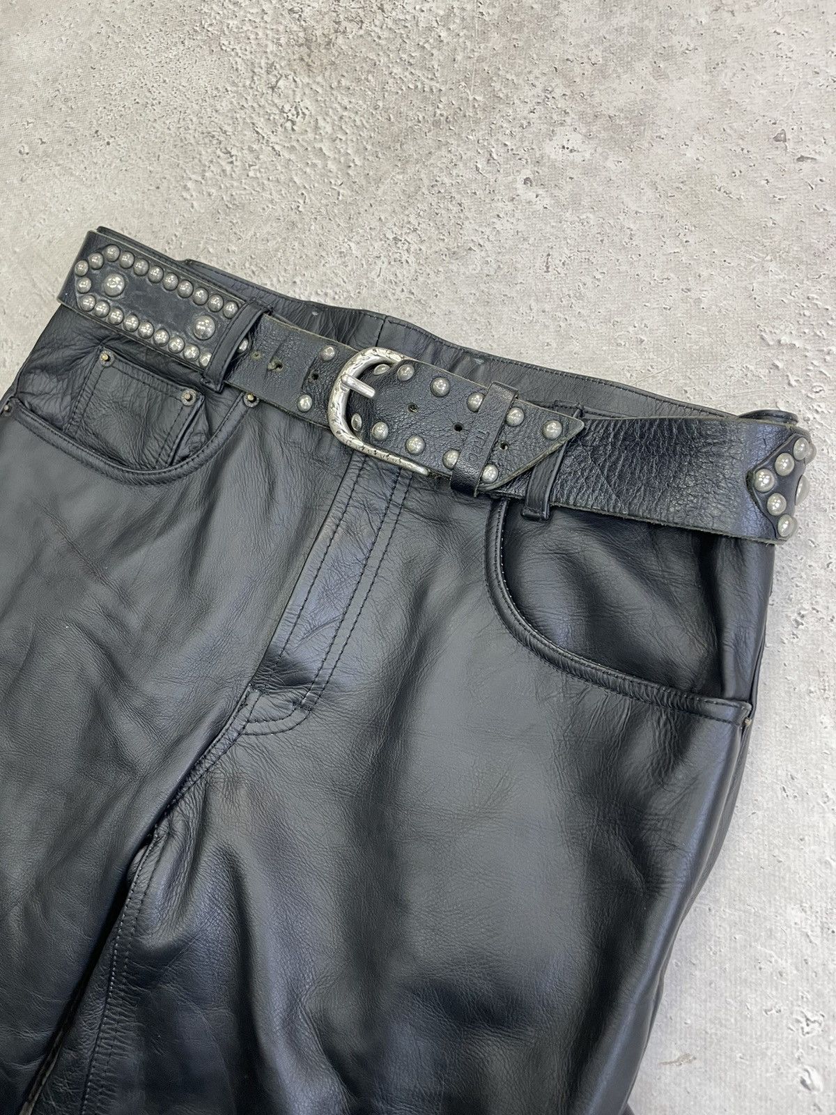 Japanese Brand Avant-garde Belt With Heavy Metal Chain Punk Emo Rock Goth Size ONE SIZE - 5 Thumbnail