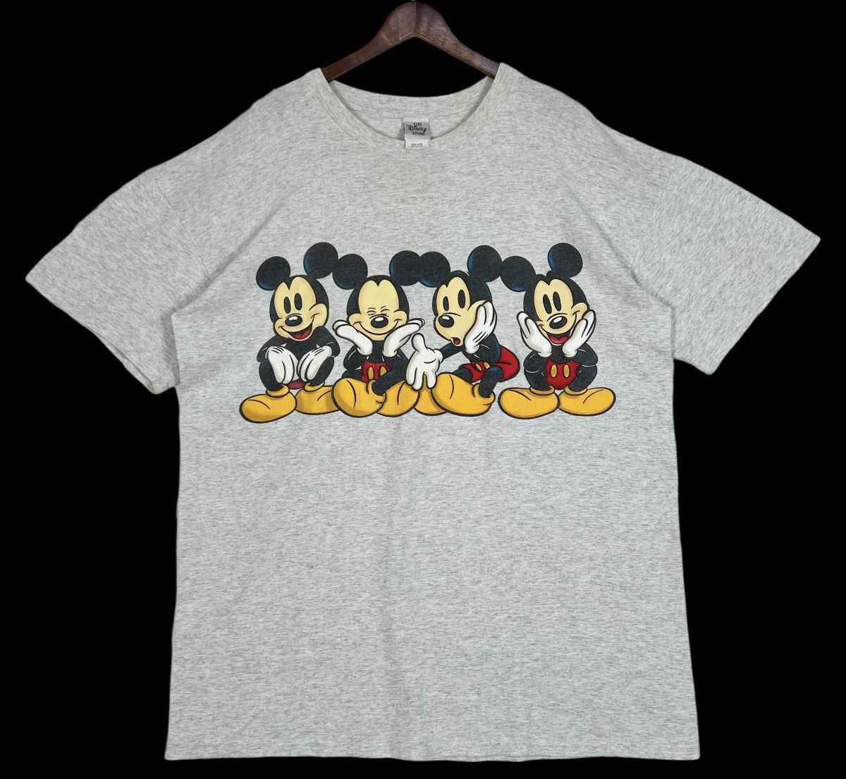 Disney 90s Vintage Mickey Mouse Tee / Dress Size L / US 10 / IT 46 - 1 Thumbnail