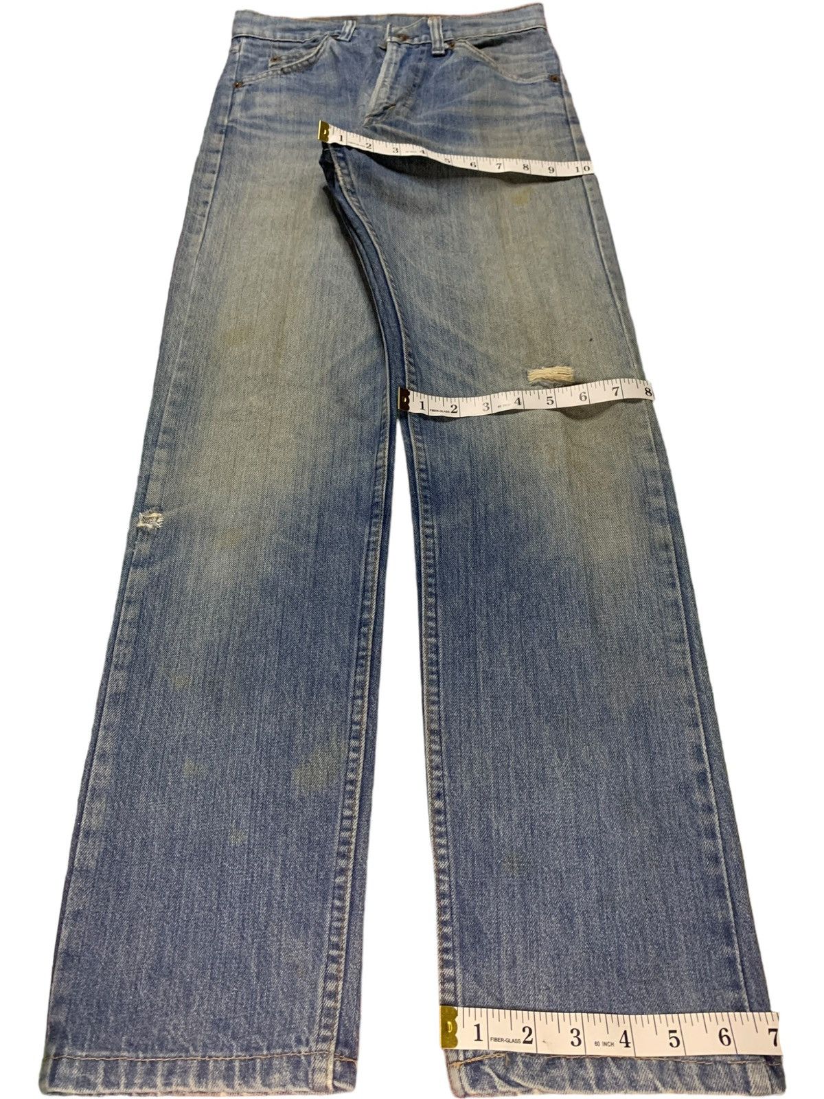 Levi's Vintage 70s Levis 505 Orange Tab Mud Wash Jeans Button #8 Size 28" / US 6 / IT 42 - 15 Thumbnail
