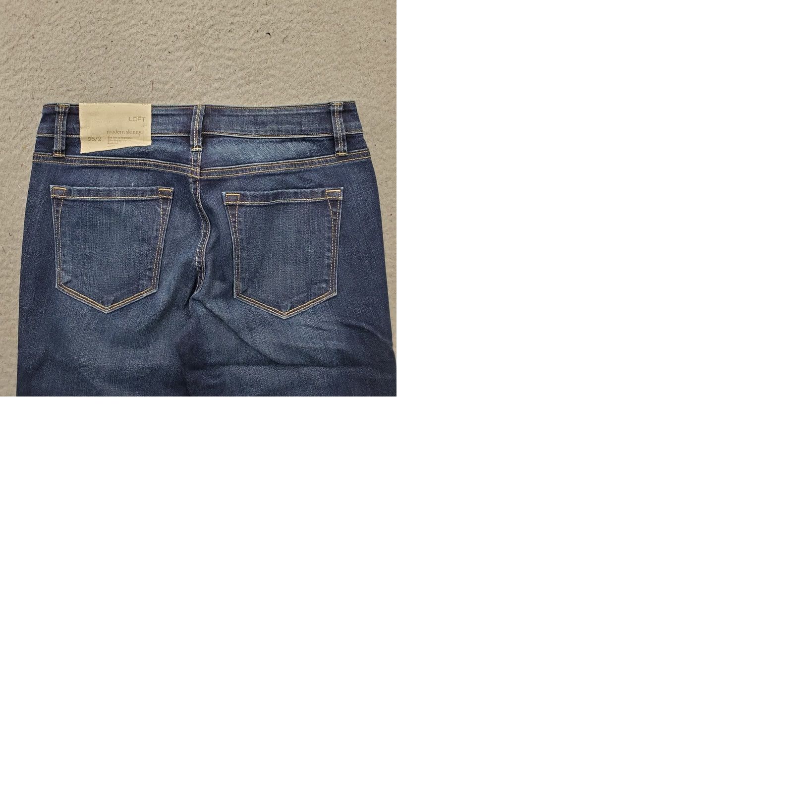 Loft LOFT Jeans Skinny Womens Size 2 Blue Denim 5-Pocket Streetwear Size 26" / US 2 / IT 38 - 9 Thumbnail