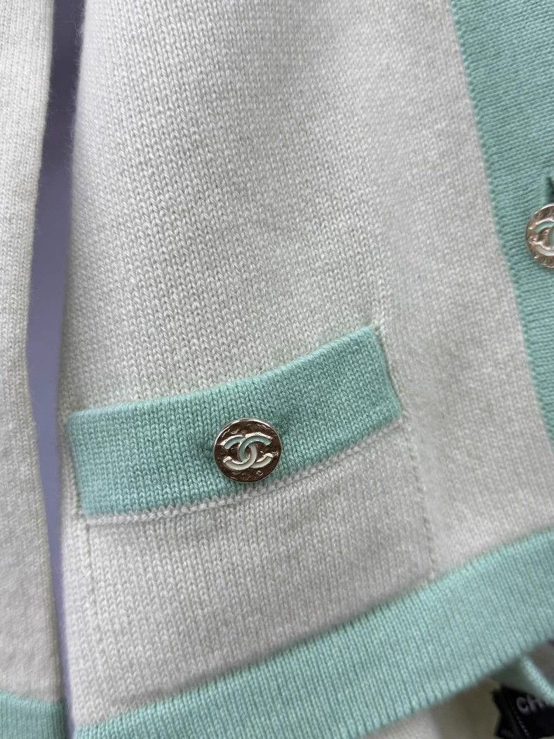 Chanel Chanel 23 Spring and Summer Green Neck Knitwear Size XS / US 0-2 / IT 36-38 - 2 Thumbnail