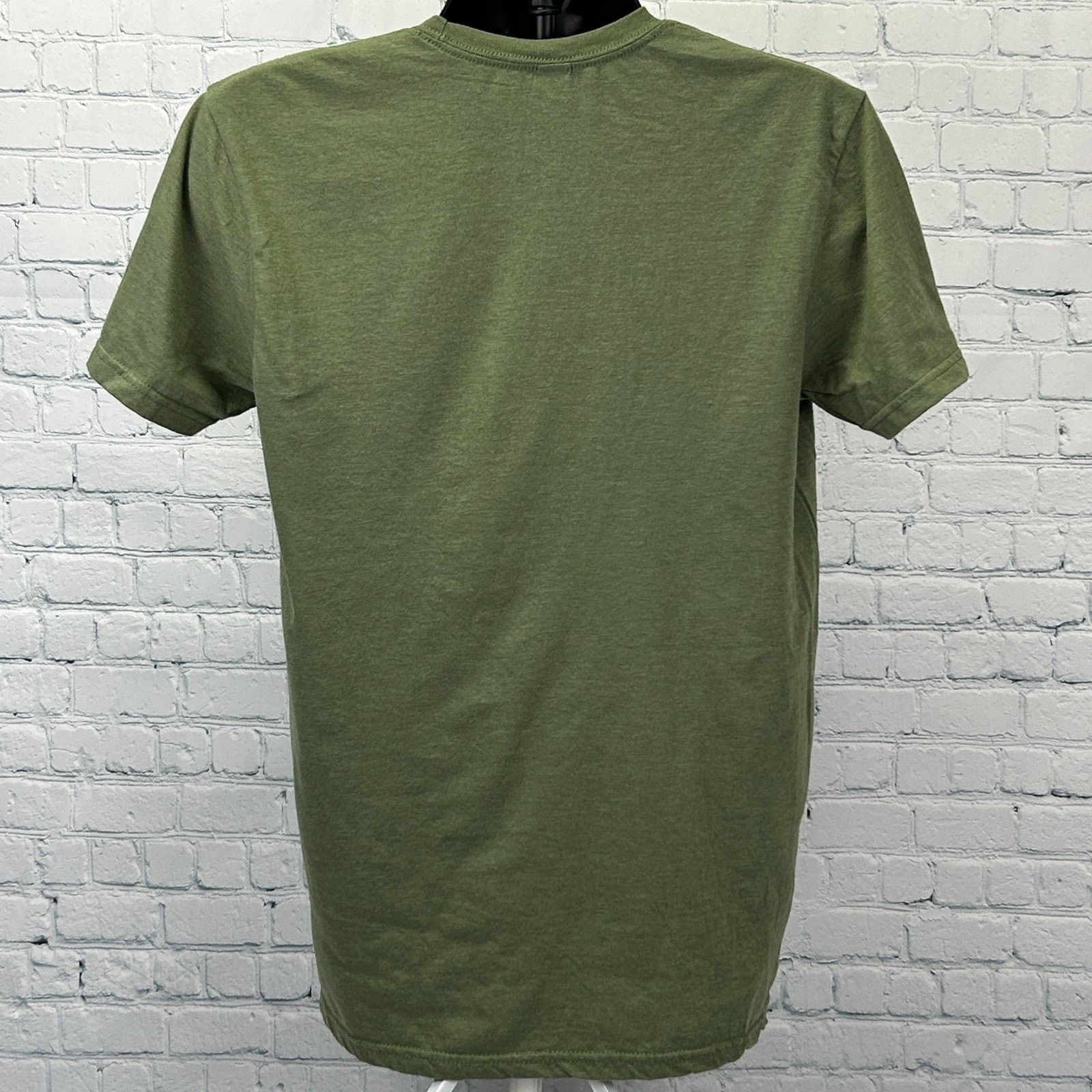 Gildan Bon Jovi Mirror Image T Shirt OD Green Reversed Logo Medium Size US M / EU 48-50 / 2 - 3 Thumbnail