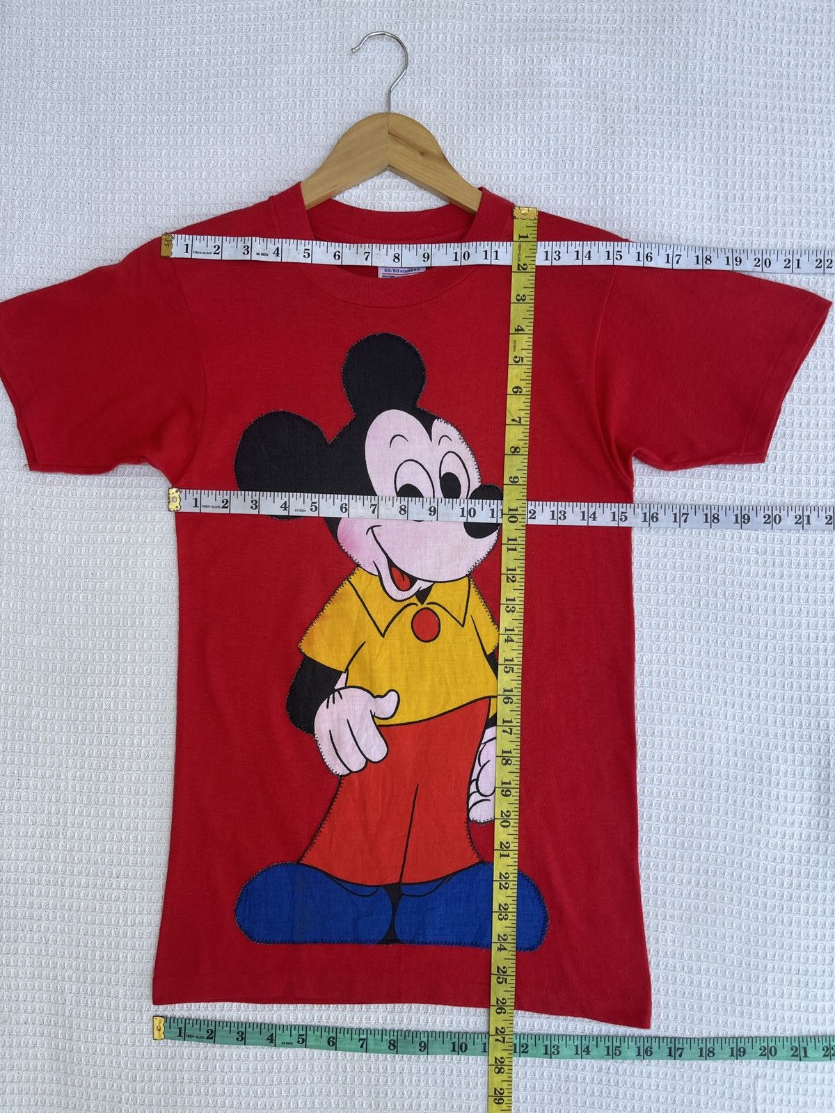 Disney × Mickey Mouse × Vintage Last Drop🔥Vtg 70s Mickey Mouse Back To The Future Movie Tee Size US S / EU 44-46 / 1 - 12 Thumbnail