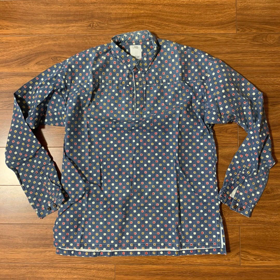 Visvim visvim Kerchief Dots Tunic Shirt - Indigo Blue | Grailed