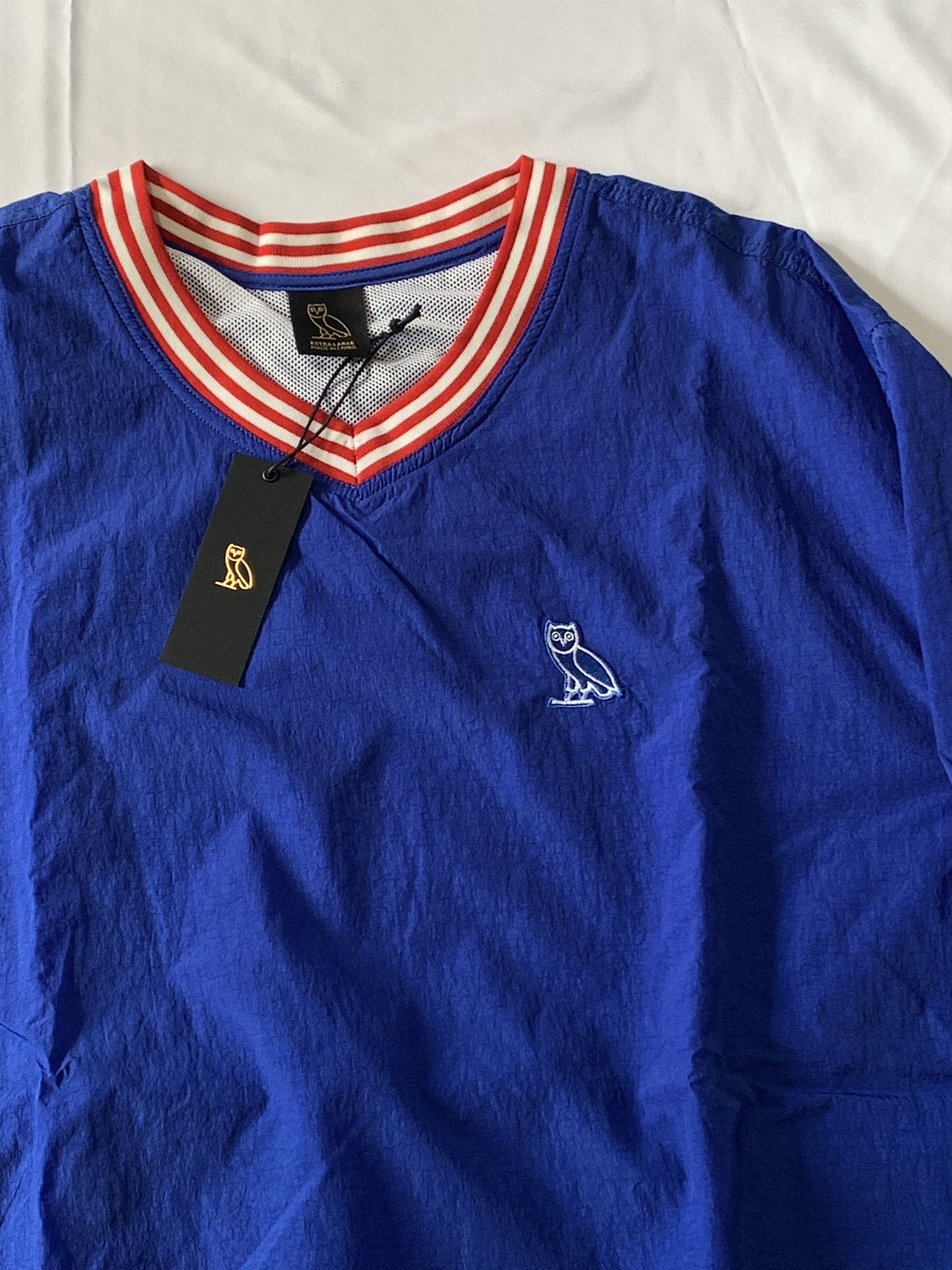 Drake *RARE* OVO V-Neck Pullover Windbreaker Size US XL / EU 56 / 4 - 3 Thumbnail
