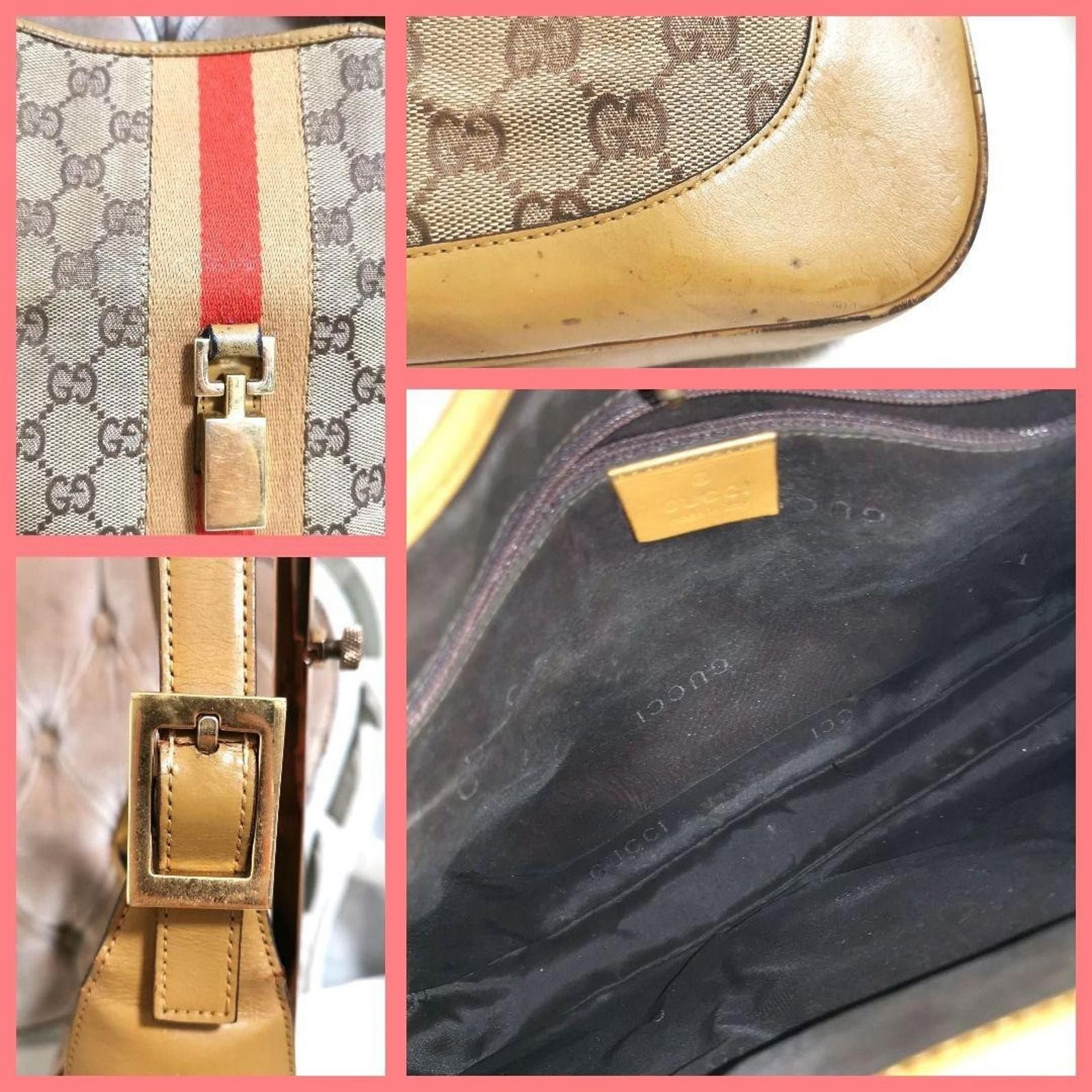 Gucci Gucci - Beige Canvas Shoulder Bag Leather Size ONE SIZE - 5 Thumbnail