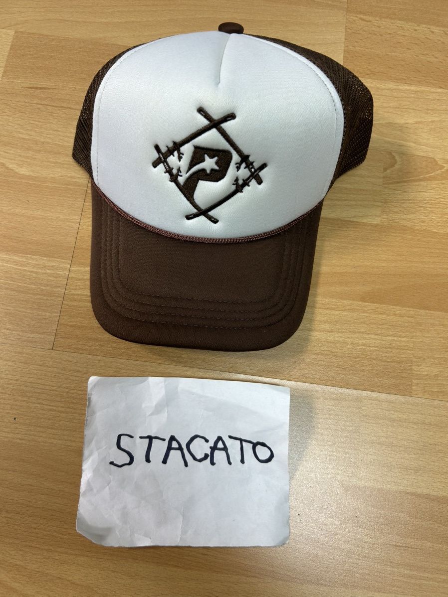 Rap Tees × Vintage Pressure x Hollow Squad Trucker Hat Brown/White Size ONE SIZE - 1 Thumbnail