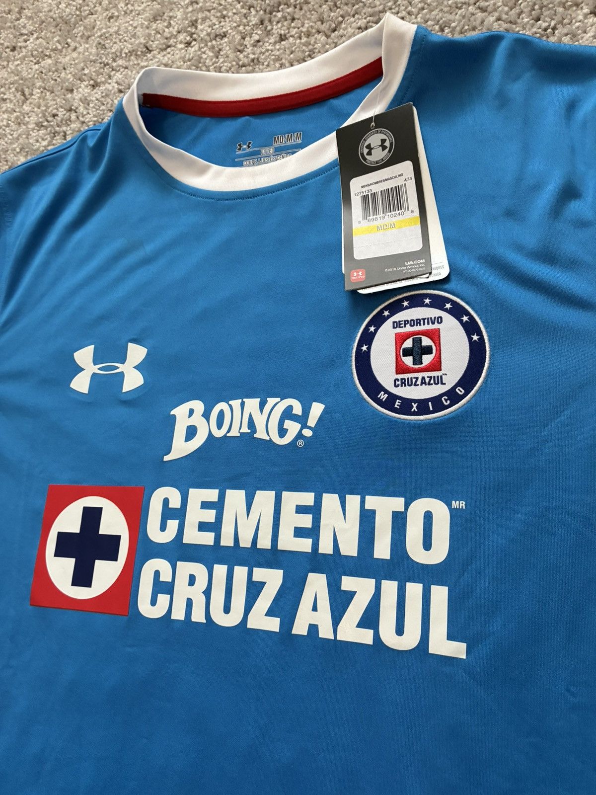Under Armour 2016/2017 Cruz Azul Home Kit Size US M / EU 48-50 / 2 - 3 Thumbnail