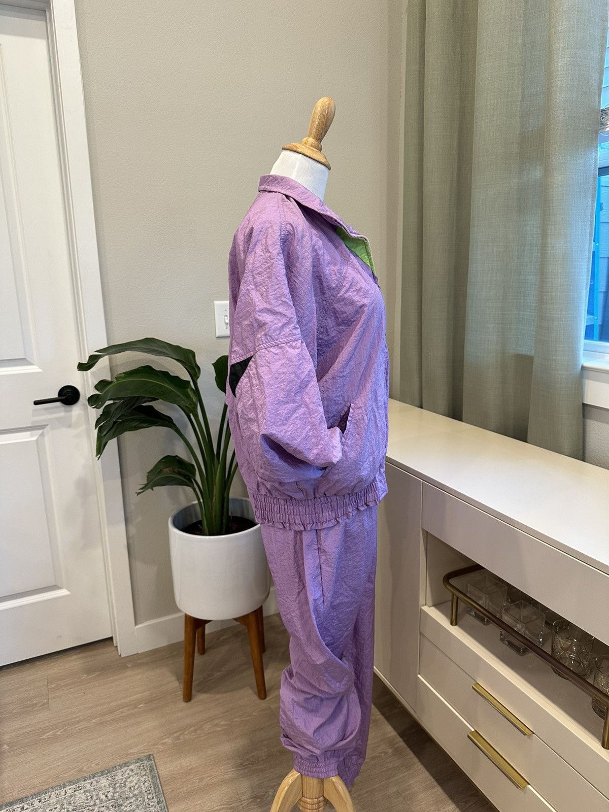 Puma Vintage 90s PUMA Purple Two-Piece Tracksuit Set Size M / US 6-8 / IT 42-44 - 5 Thumbnail