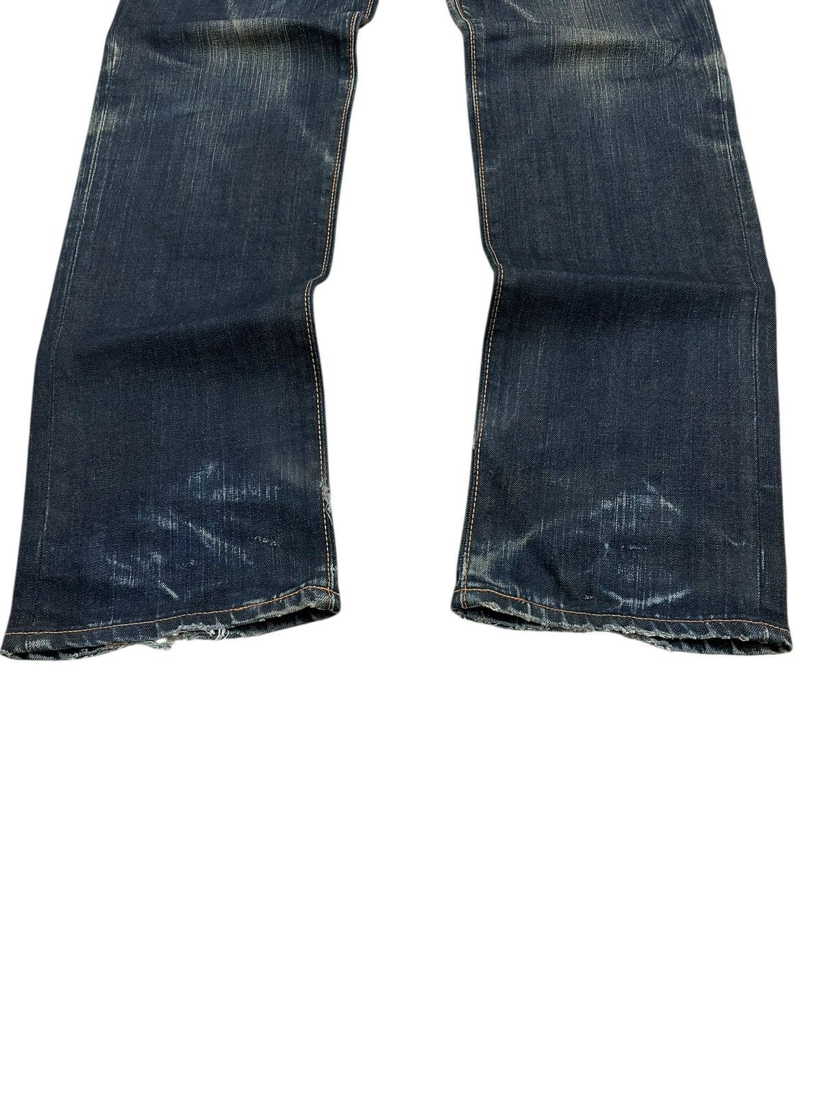 Edwin × Hysteric Glamour × Japanese Brand Edwin Japan 503 Regular Creased Line Whiskers Washed Size US 34 / EU 50 - 3 Thumbnail