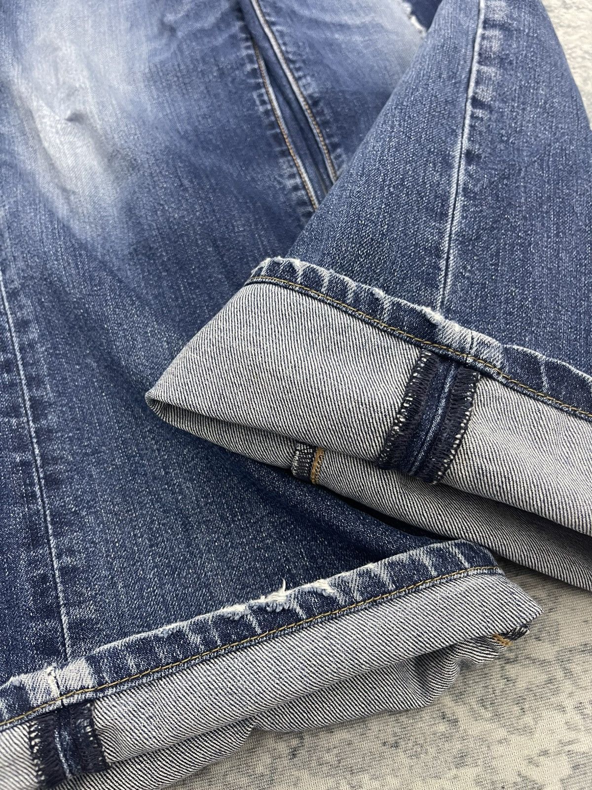 Levi's 90s Levis 505 Big E Distressed Denim Size US 31 - 14 Thumbnail