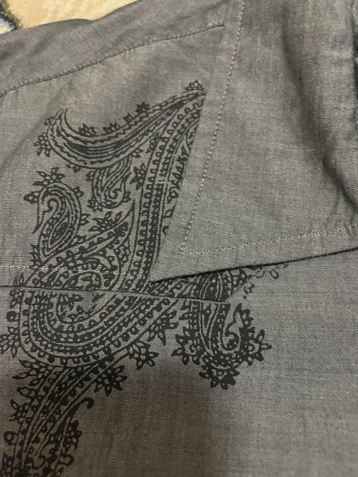 Guess Man Gray Guess Button Up Tshirt Praisly Design Size US L / EU 52-54 / 3 - 4 Thumbnail