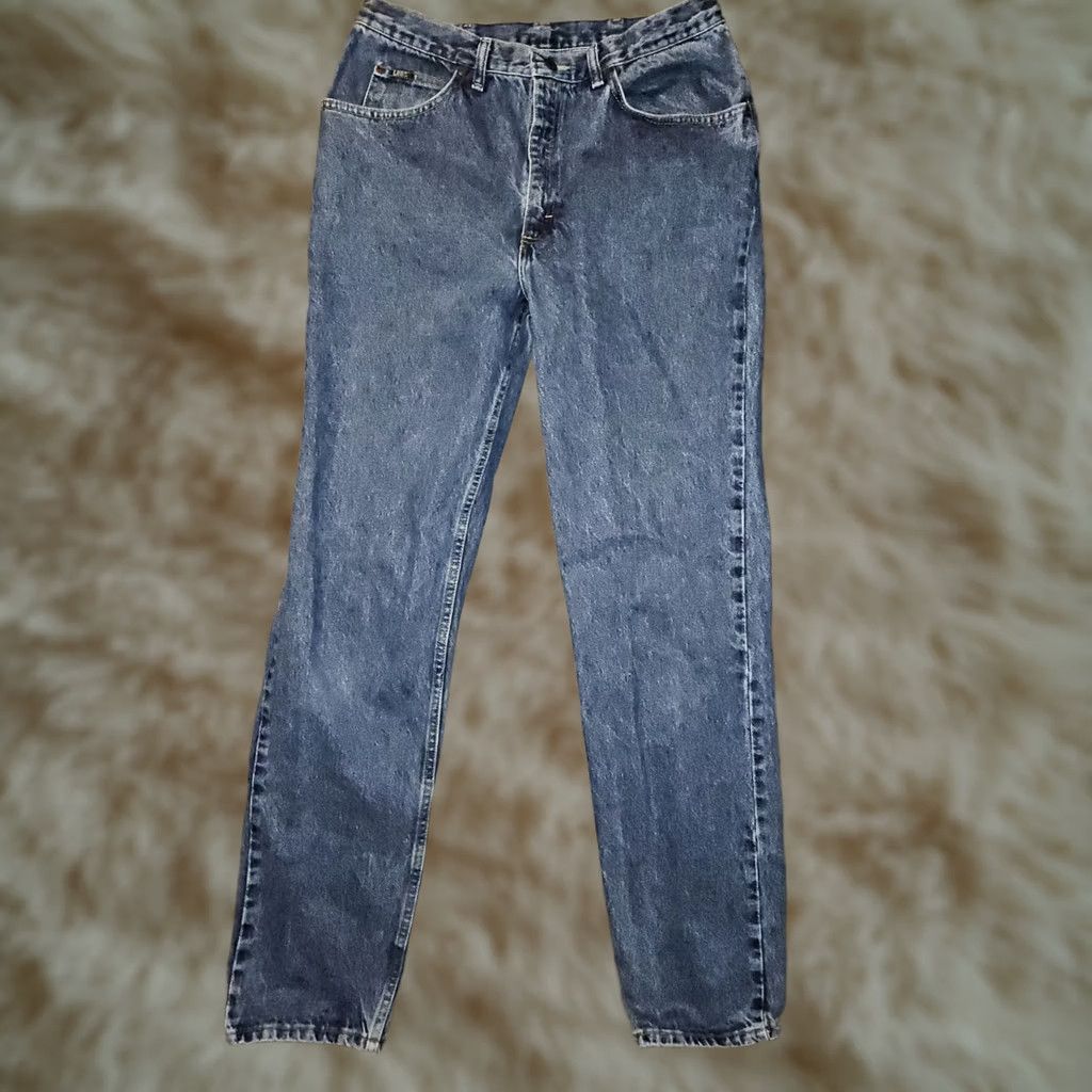 Lee VINTAGE LEE Jeans Men 36x36 Straight Blue Denim USA 80s 90s Grunge Regular Mens Size US 36 / EU 52 - 1 Thumbnail