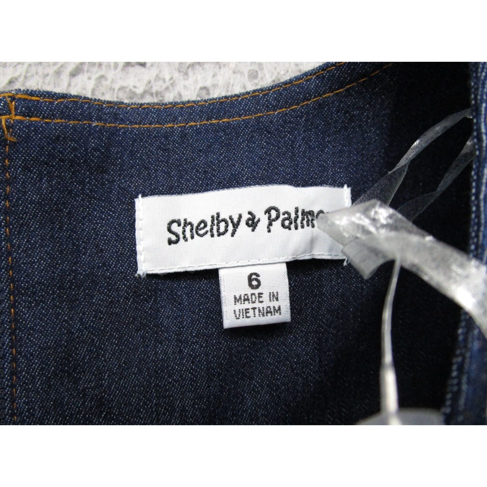 Vintage Shelby & Palmer Shirt Dress Denim Blue Size 6 Short Sleeve Collared Knee Length Womens Bagged New Size M / US 6-8 / IT 42-44 - 3 Thumbnail