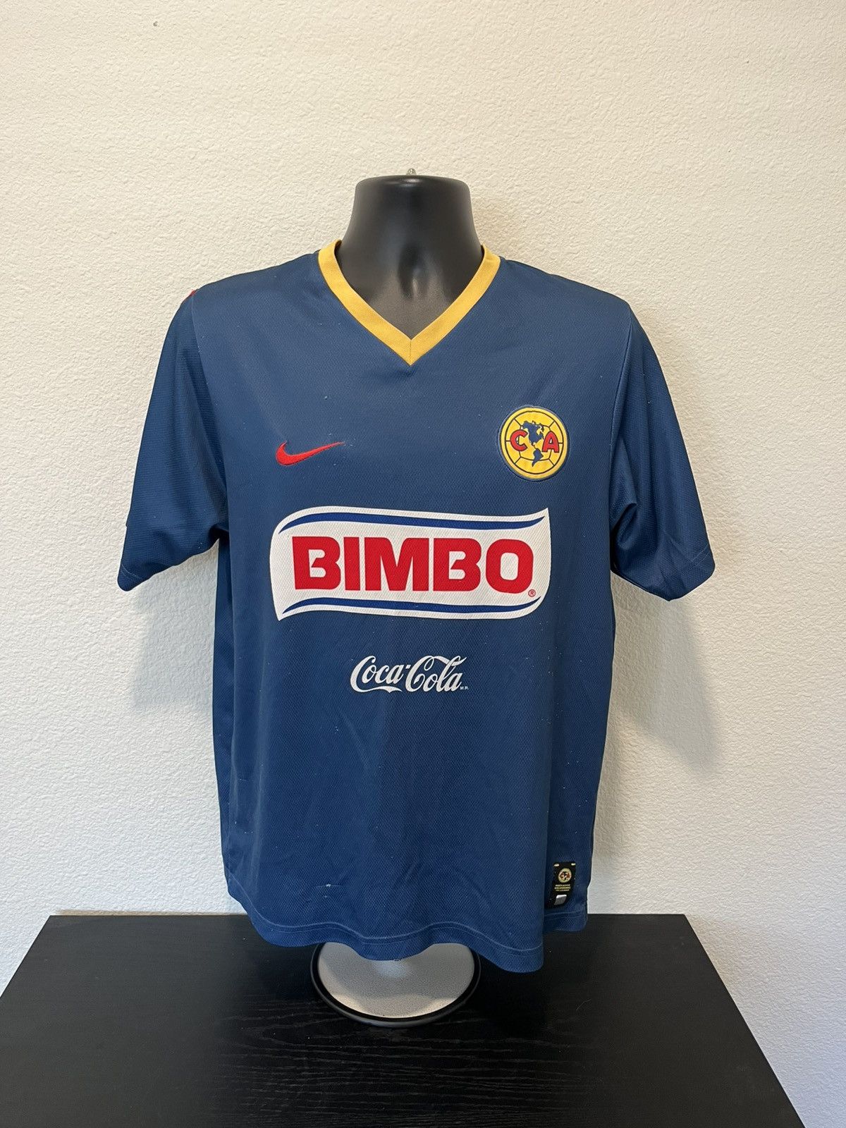 Nike × Vintage Nike club America Nike 2007 cuauhtemoc blanco away jersey Size US L / EU 52-54 / 3 - 1 Thumbnail