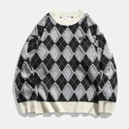 VIBE Sweater Male No Hoodie Plaid Neck Size US M / EU 48-50 / 2 - 4 Thumbnail