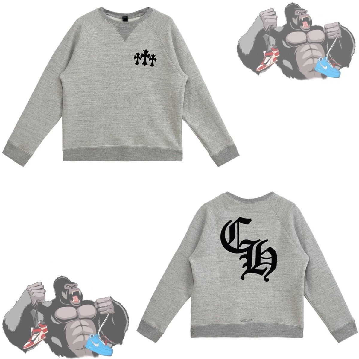 Chrome Hearts Chrome Hearts Cemetery Cross Seven-11 CH Logo Hoodie