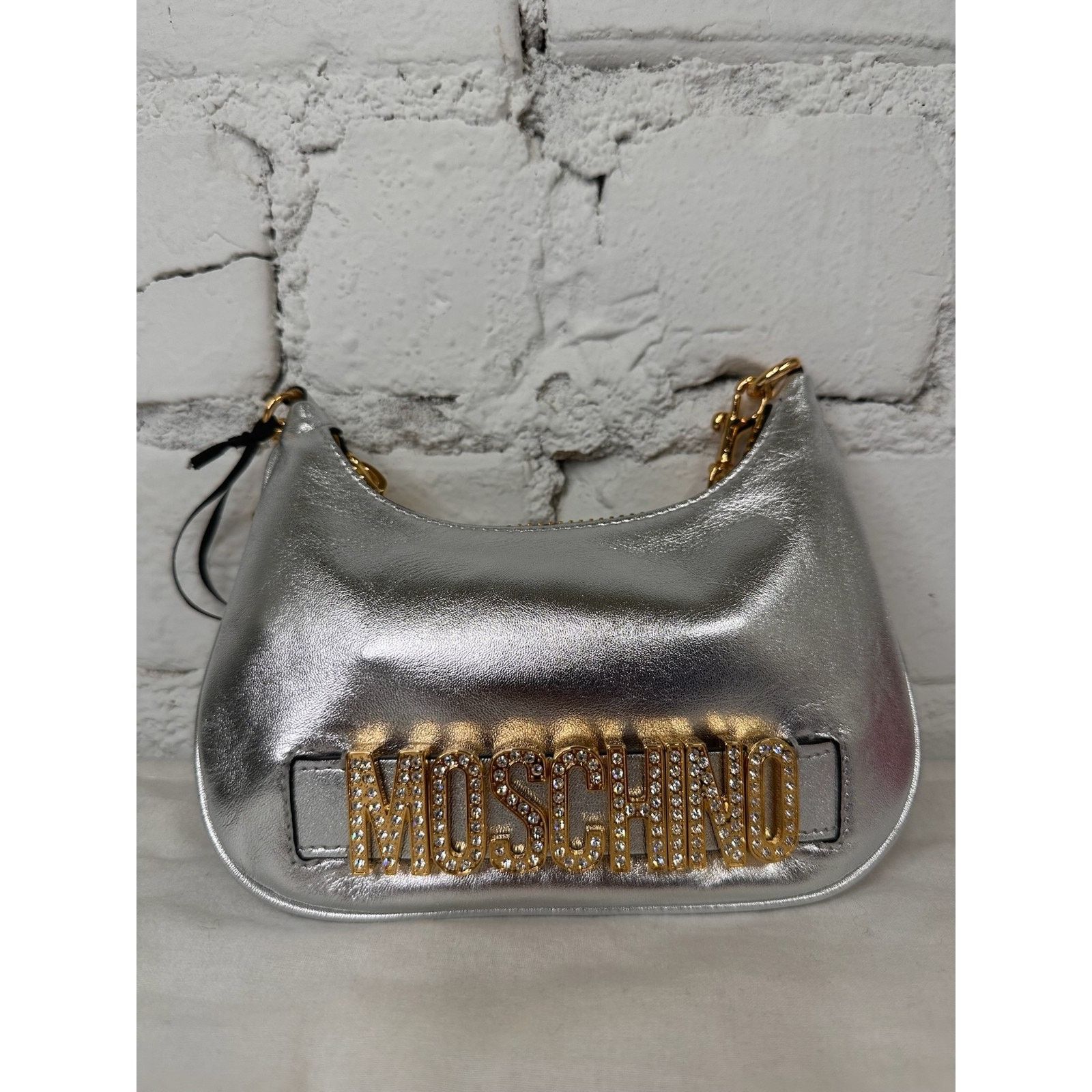 Moschino SS23 MOSCHINO Couture Jeremy Scott Silver Top Handle Bag Size ONE SIZE - 1 Thumbnail