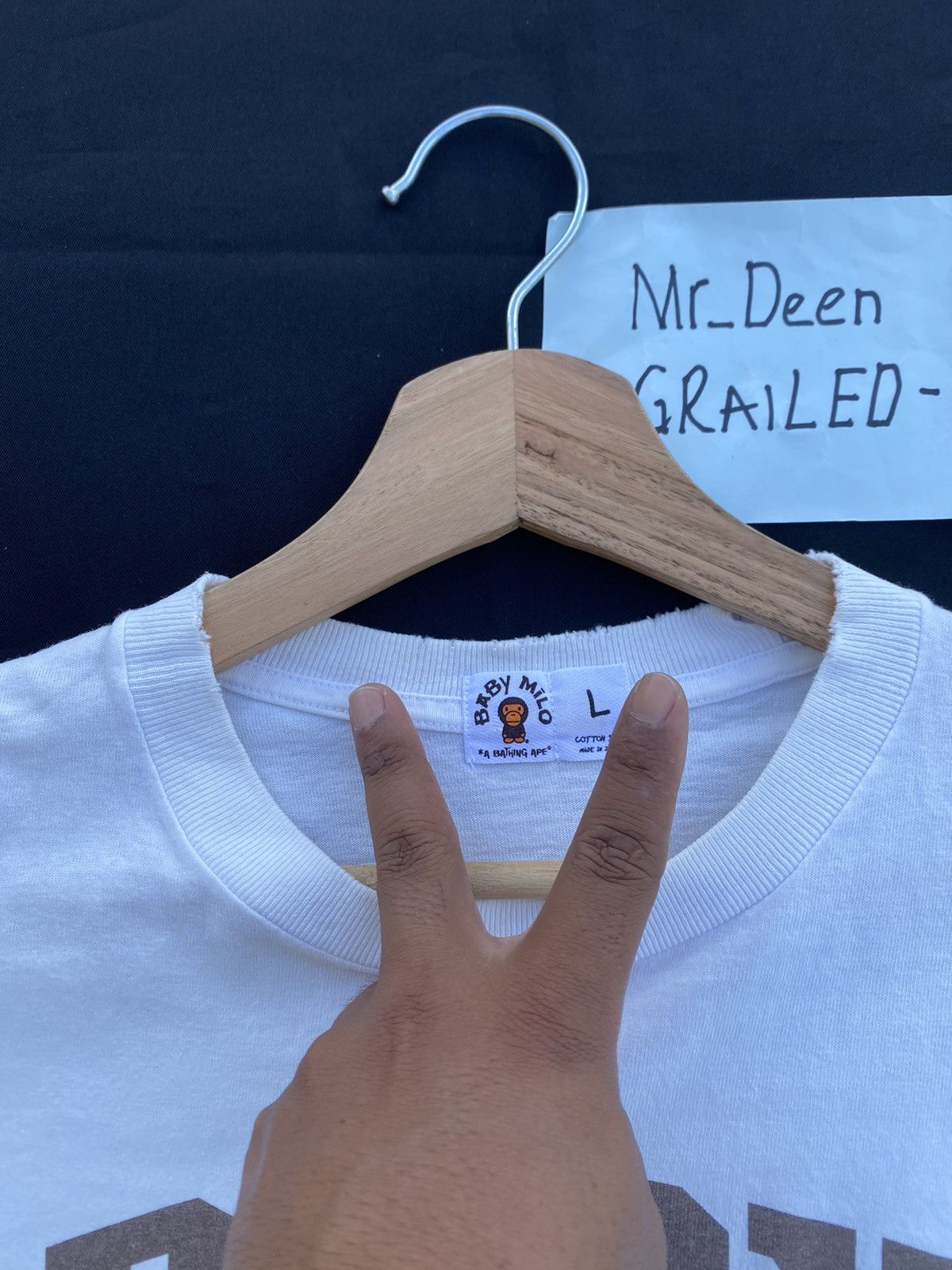 Bape Rare Vintage Baby Milo Bape Tshirt Size US L / EU 52-54 / 3 - 10 Thumbnail