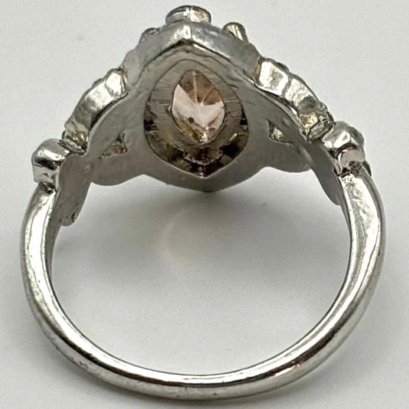 Other Silver & Pink Crystal Ring Size ONE SIZE - 7 Thumbnail