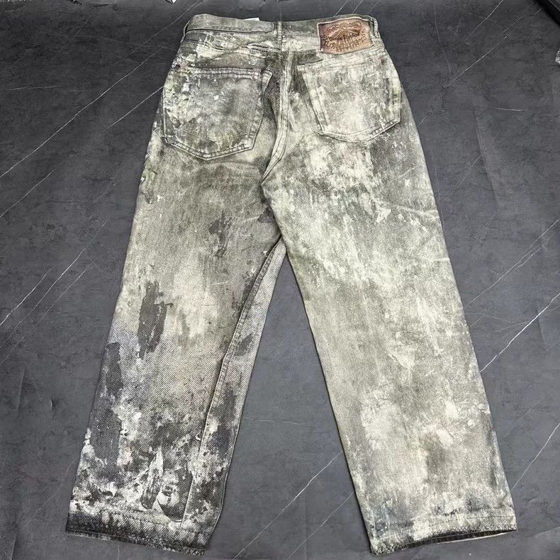 Acne Studios acne studios Print illusion splash-ink to make old jeans 25 Size US 34 / EU 50 - 2 Thumbnail