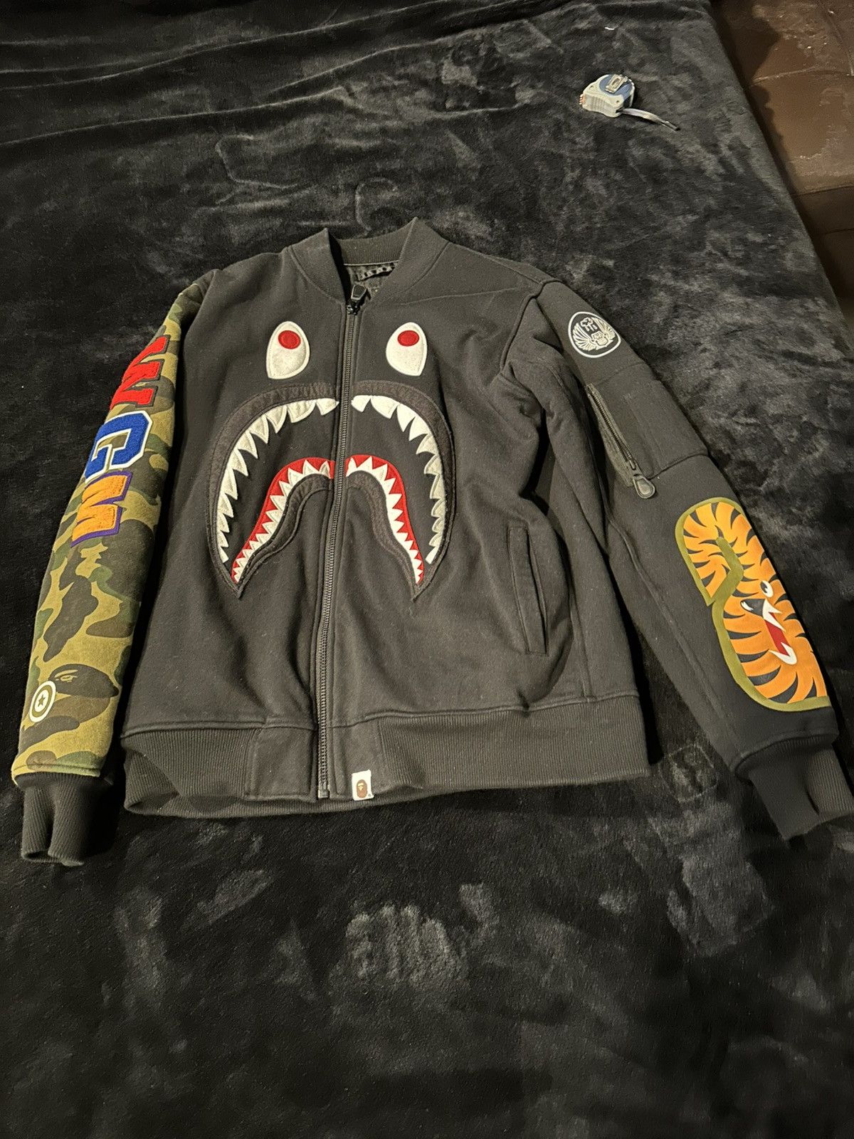 Bape Shark MA-1 Jacket Size US L / EU 52-54 / 3 - 2 Thumbnail